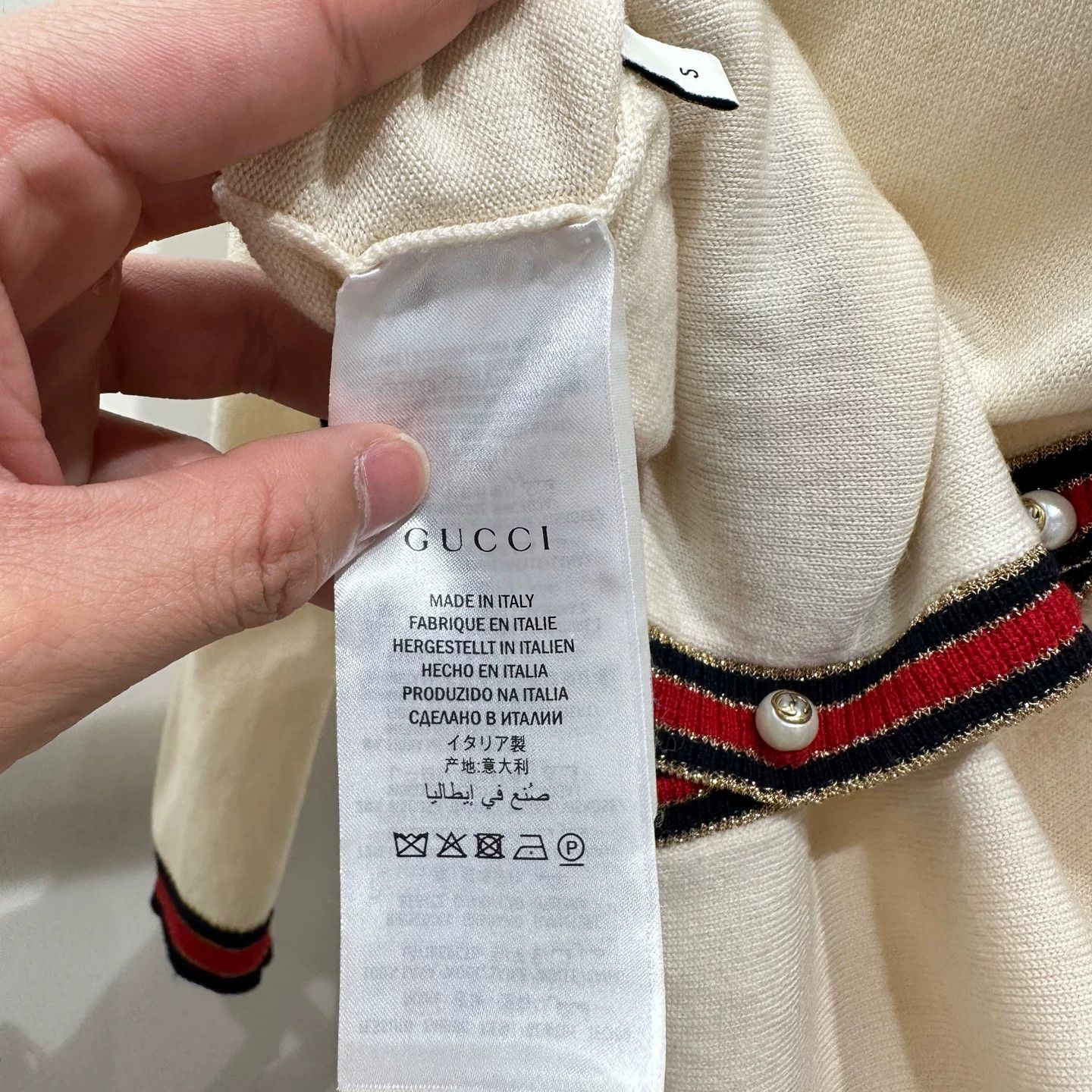 Gucci Gucci Wool T-Shirt S Women Size S / US 4 / IT 40 - 4 Thumbnail