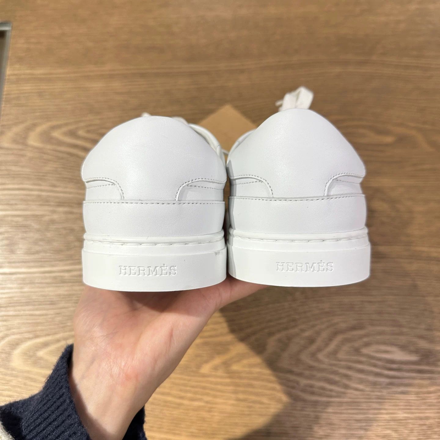 Hermes Hermes White Lowtop Sneakers 5.5 Men Size US 5.5 / EU 38 - 5 Thumbnail