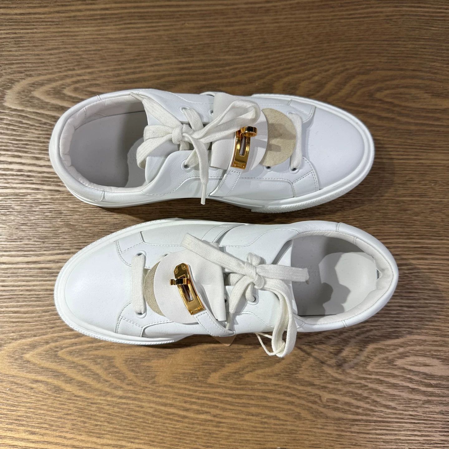 Hermes Hermes White Lowtop Sneakers 5.5 Men Size US 5.5 / EU 38 - 3 Thumbnail