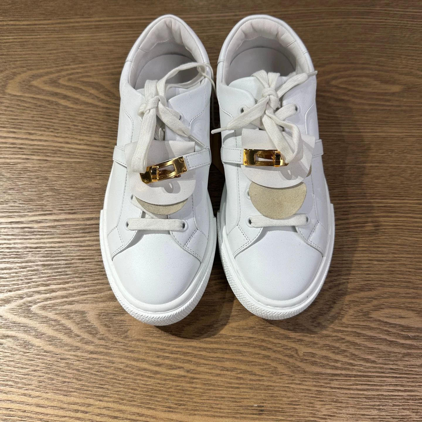 Hermes Hermes White Lowtop Sneakers 5.5 Men Size US 5.5 / EU 38 - 2 Thumbnail