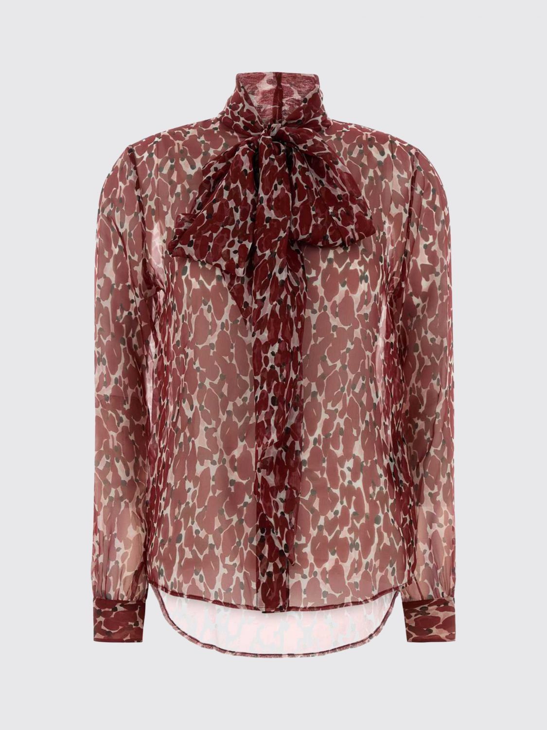 Saint Laurent Paris Saint Laurent Shirt Woman Red Size XS / US 0-2 / IT 36-38 - 2 Thumbnail