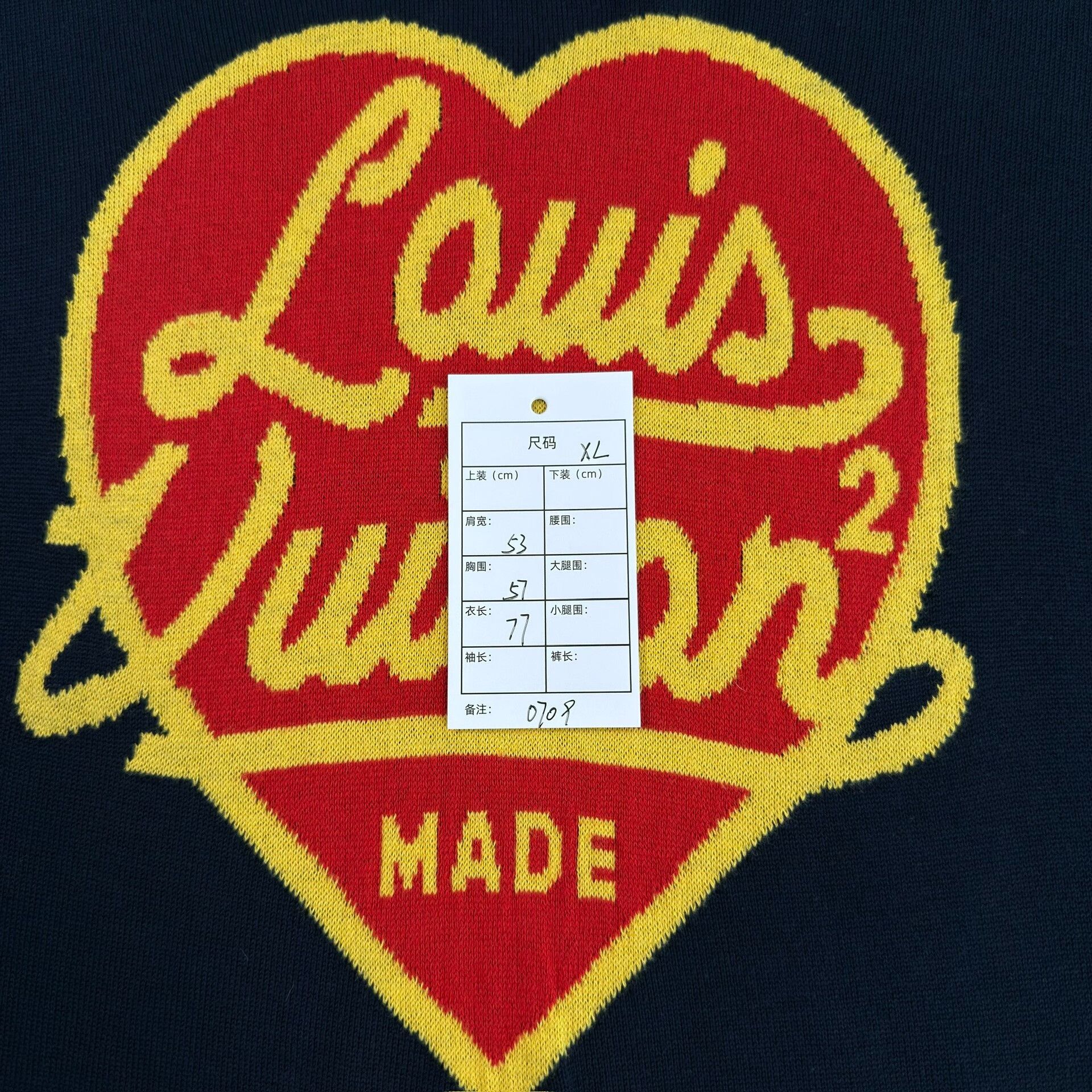 Louis Vuitton Louis Vuitton x Nigo Heart Knit T-Shirt XL Size US XL / EU 56 / 4 - 6 Thumbnail