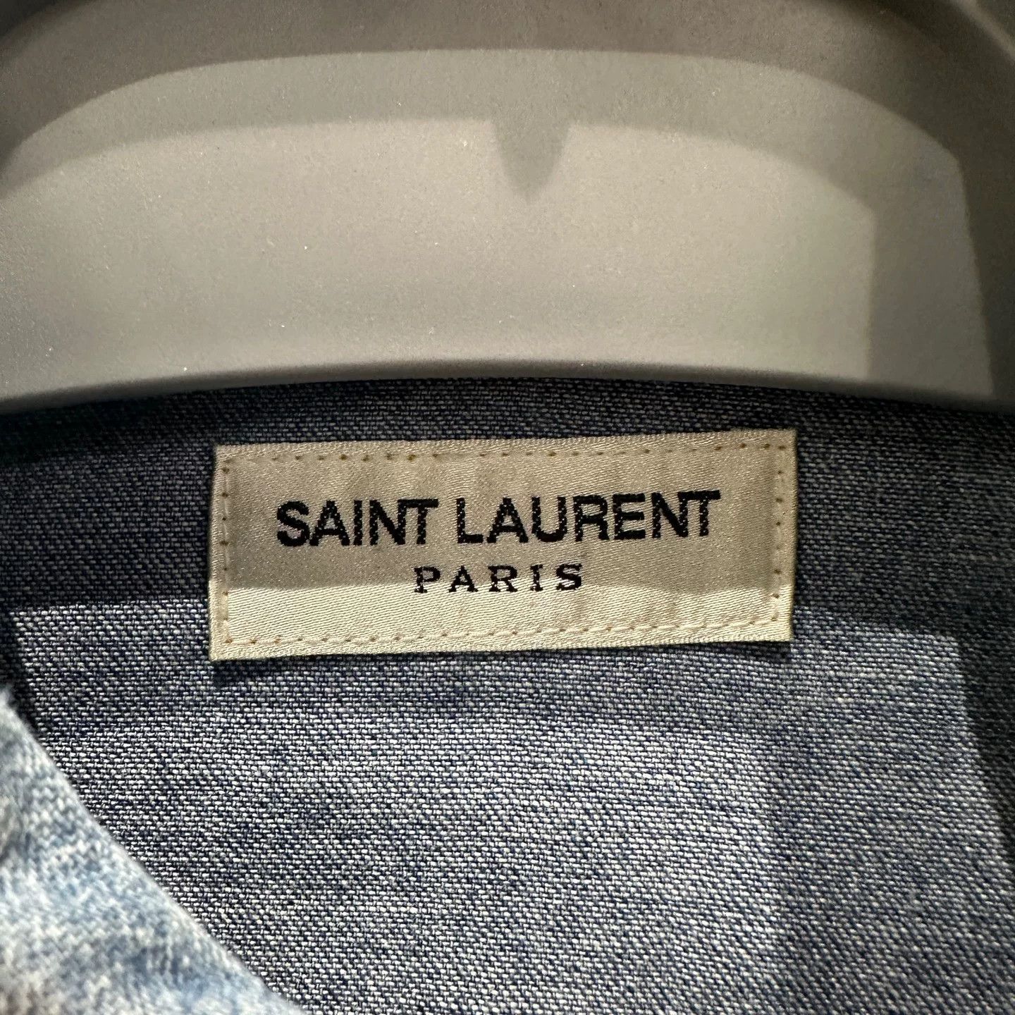 Saint Laurent Paris Saint Laurent Paris Denim T-Shirt S Women Size S / US 4 / IT 40 - 3 Thumbnail