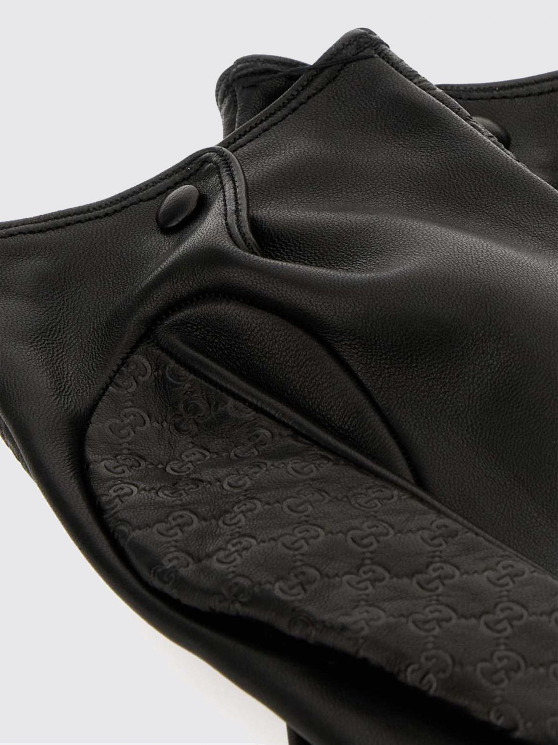 Gucci Gucci Gloves Men Black Size ONE SIZE - 2 Thumbnail