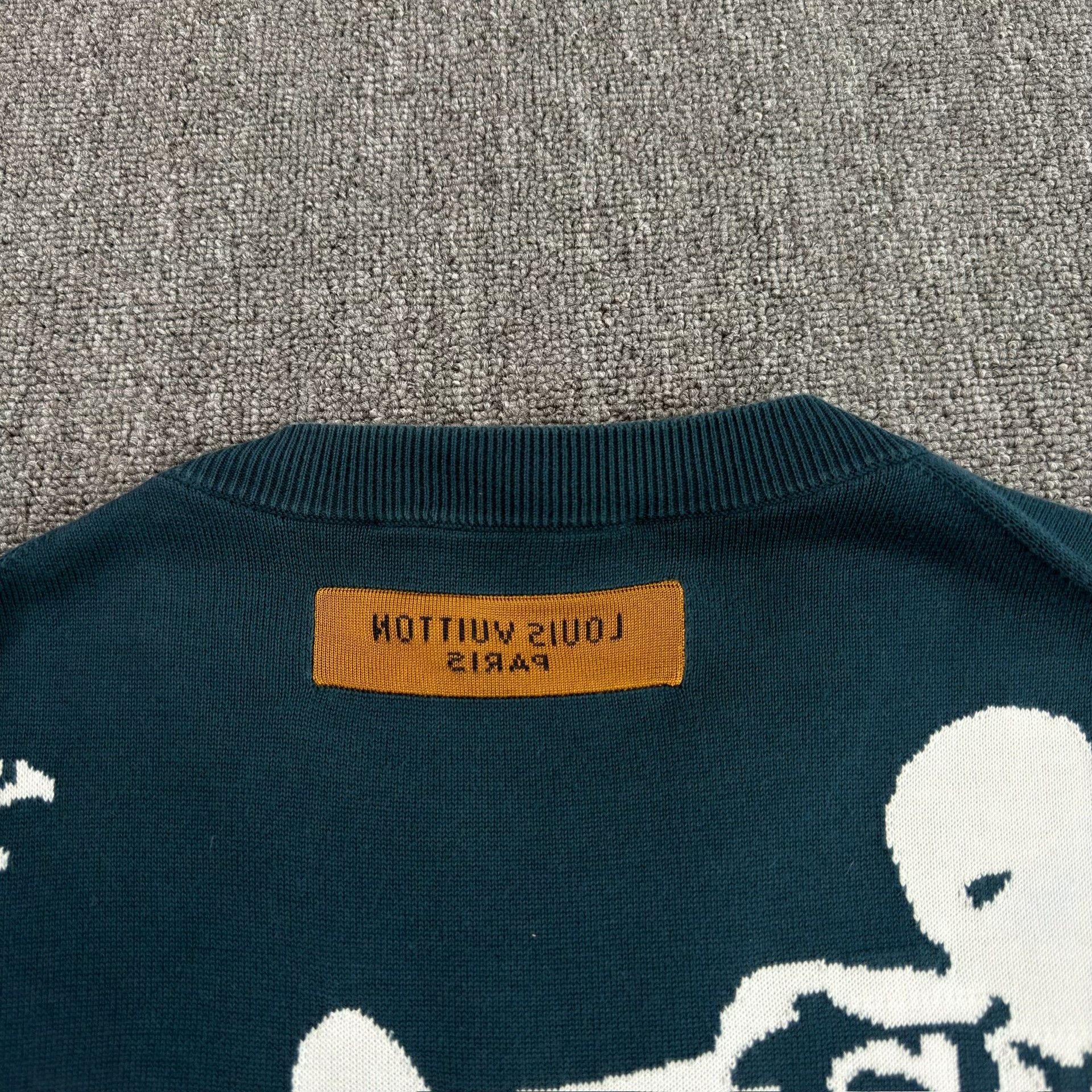 Louis Vuitton Louis Vuitton Piper Motif Knit Short Sleeve Sweater S Size US S / EU 44-46 / 1 - 9 Thumbnail