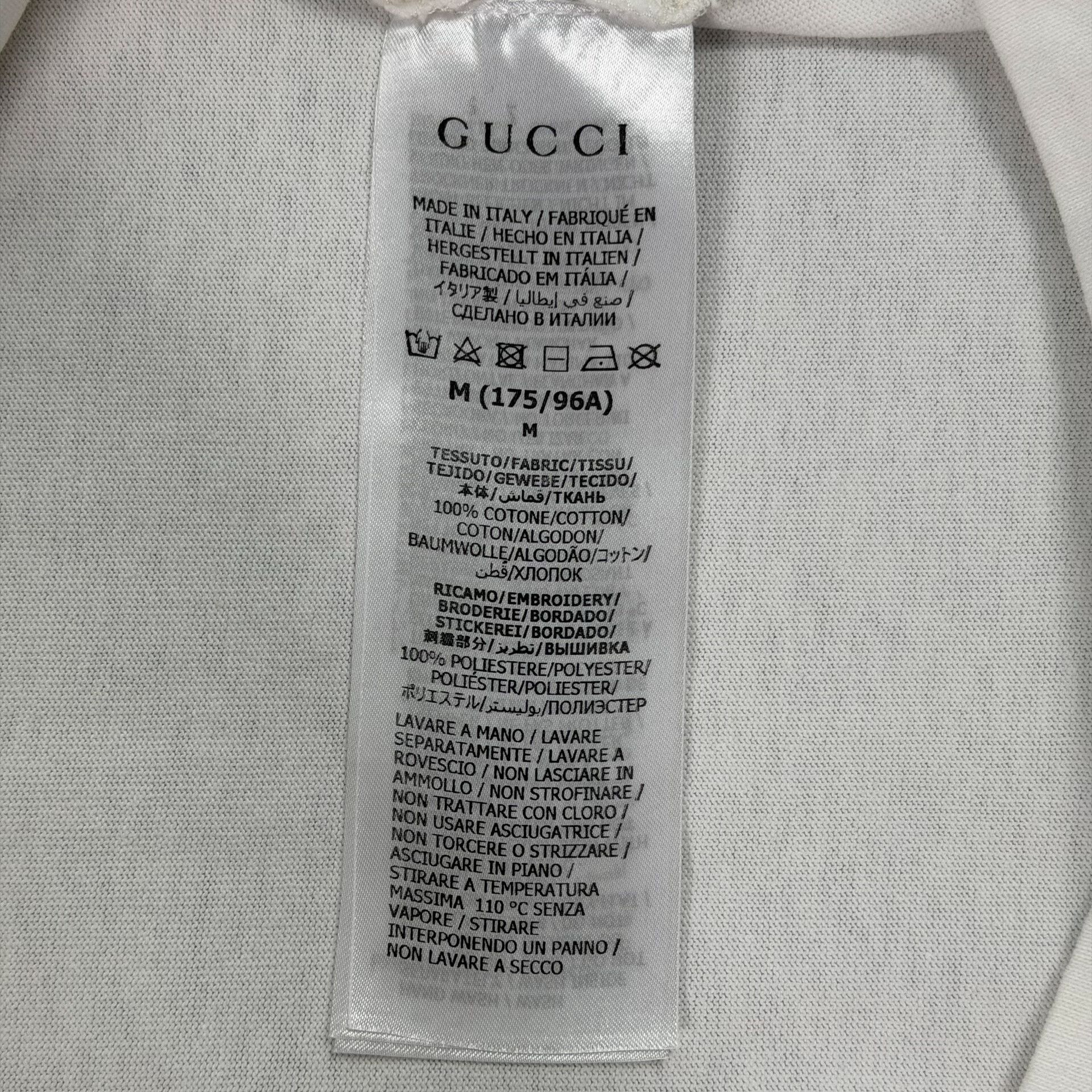 Gucci Gucci Tonal Embroidered Logo T-Shirt Size M Size US M / EU 48-50 / 2 - 8 Thumbnail