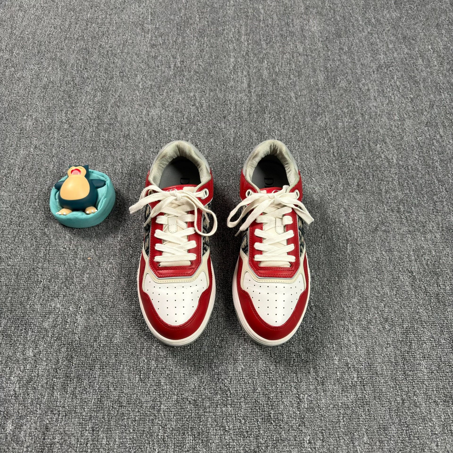 Dior Dior B27 Oblique Low Top Sneakers Red 42 Size US 9 / EU 42 - 3 Thumbnail