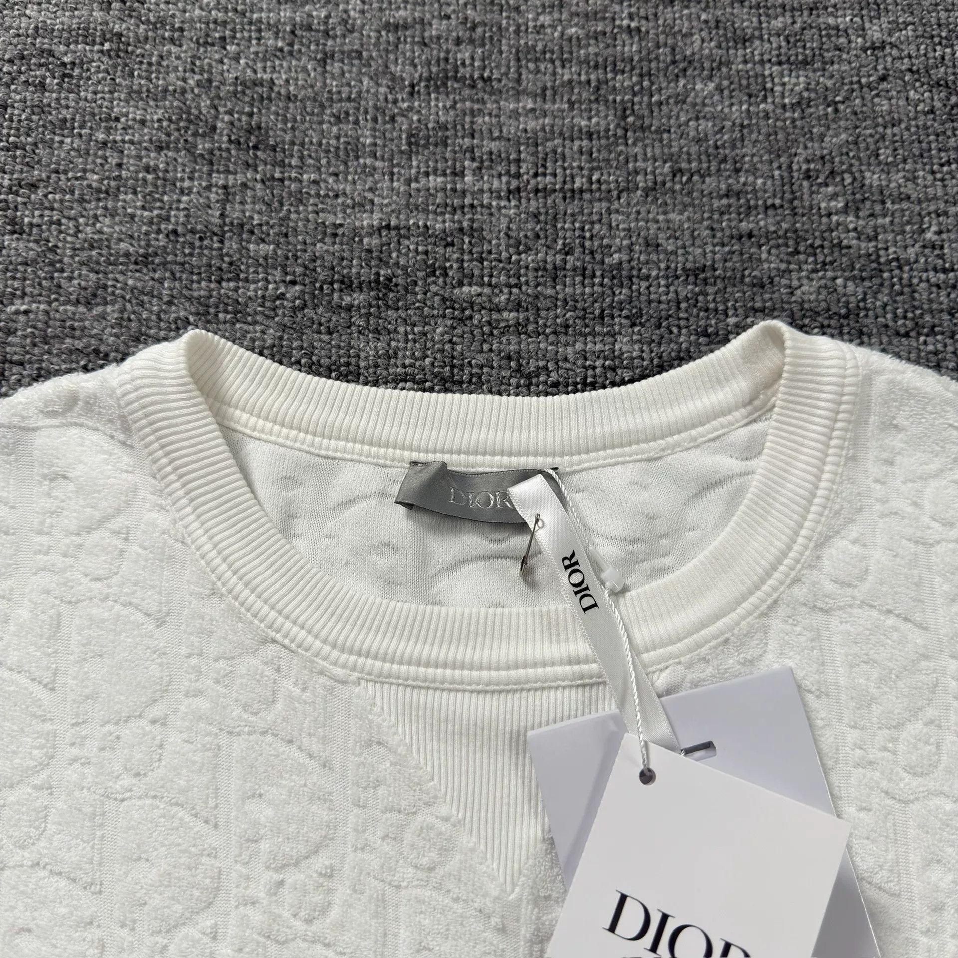 Dior Dior Oblique Terry Cotton T-Shirt Size S Size US S / EU 44-46 / 1 - 3 Thumbnail