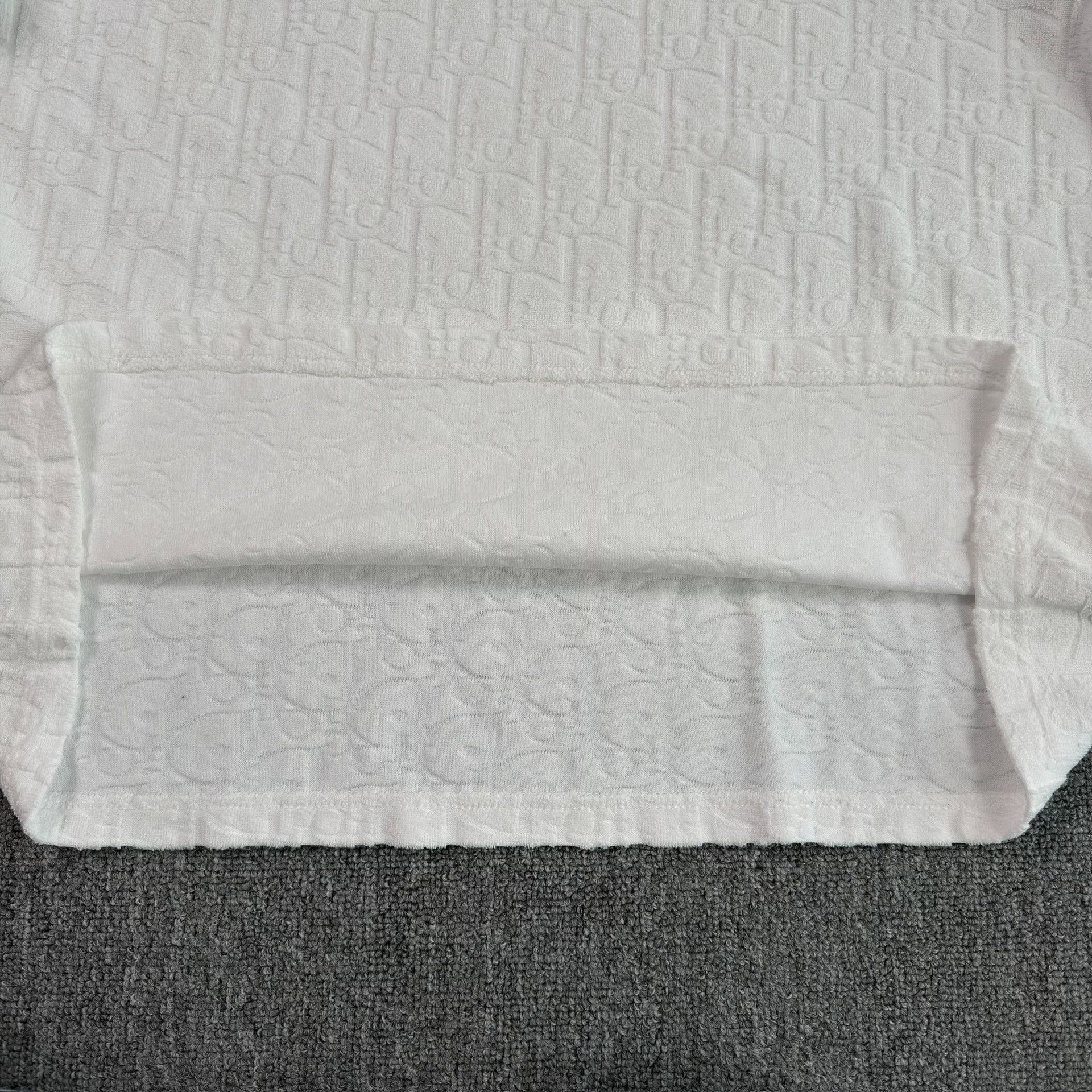 Dior Dior Oblique Pattern Towel Knit T-Shirt Size M Size US M / EU 48-50 / 2 - 6 Thumbnail