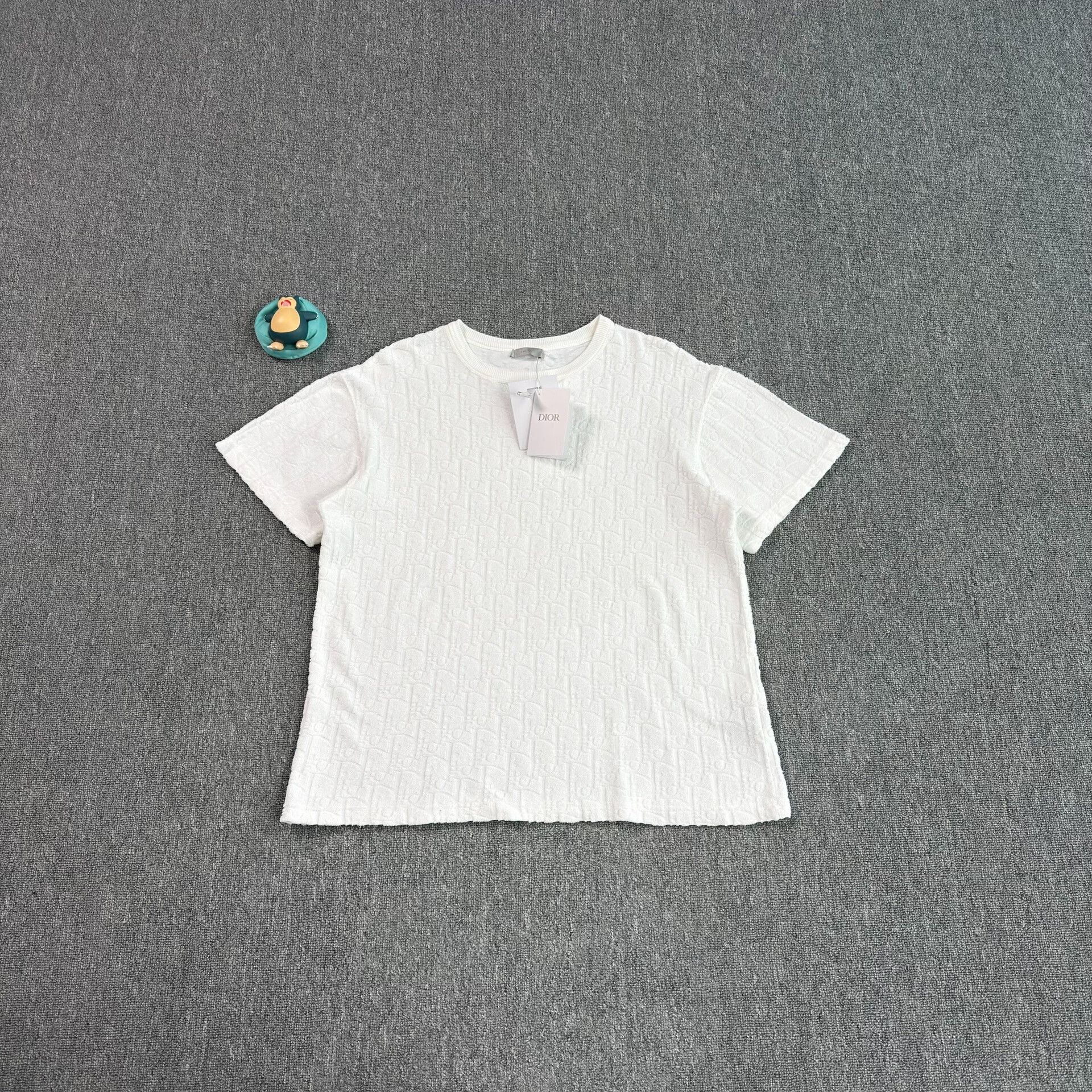 Dior Dior Oblique Pattern Towel Knit T-Shirt Size M Size US M / EU 48-50 / 2 - 2 Thumbnail