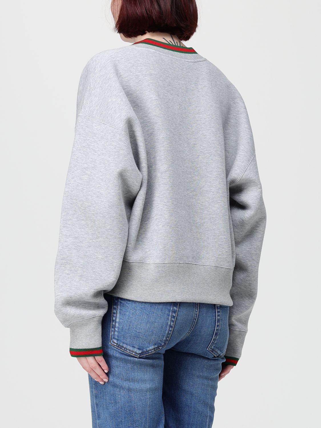 Gucci Gucci Sweatshirt Woman Grey Size L / US 10 / IT 46 - 3 Thumbnail