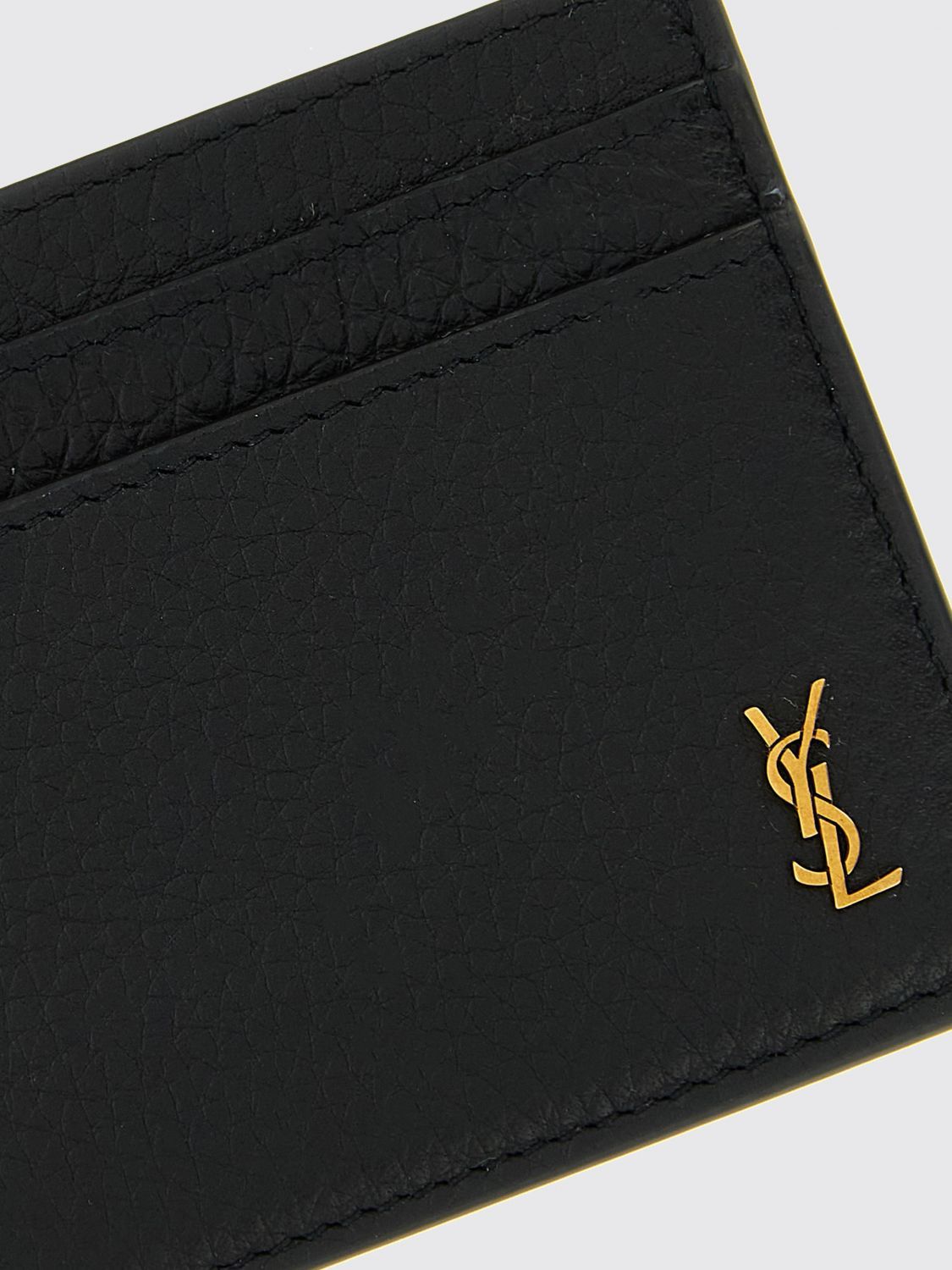 Saint Laurent Paris Saint Laurent Wallet Men Black Size ONE SIZE - 3 Thumbnail