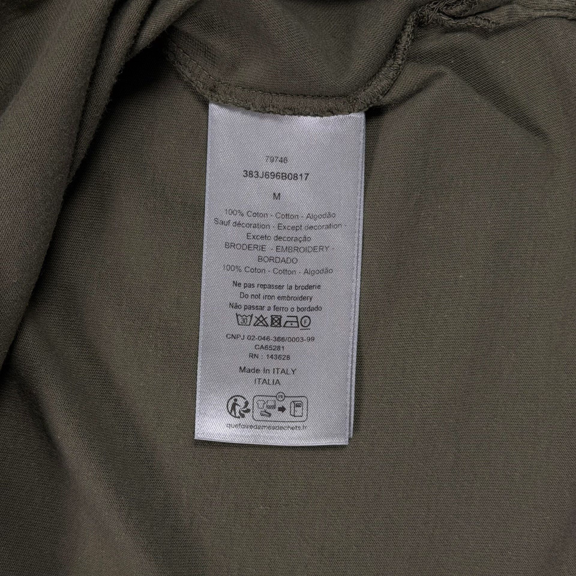 Dior Dior Embroidered Logo T-Shirt M Size US M / EU 48-50 / 2 - 8 Thumbnail