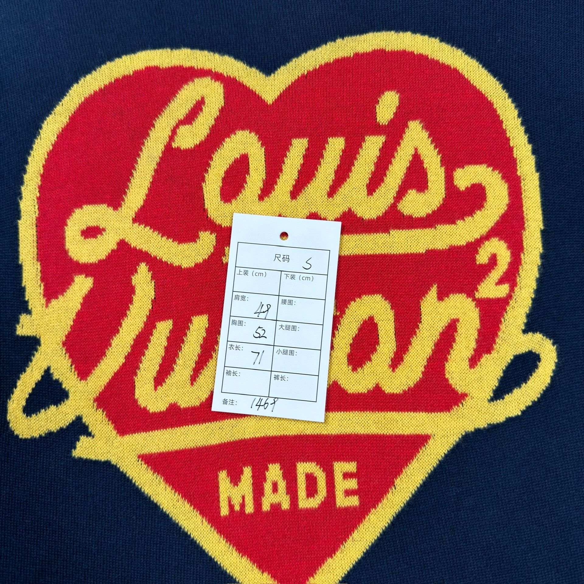 Louis Vuitton Louis Vuitton x Nigo Heart Logo Knit Short Sleeve S Size US S / EU 44-46 / 1 - 7 Thumbnail