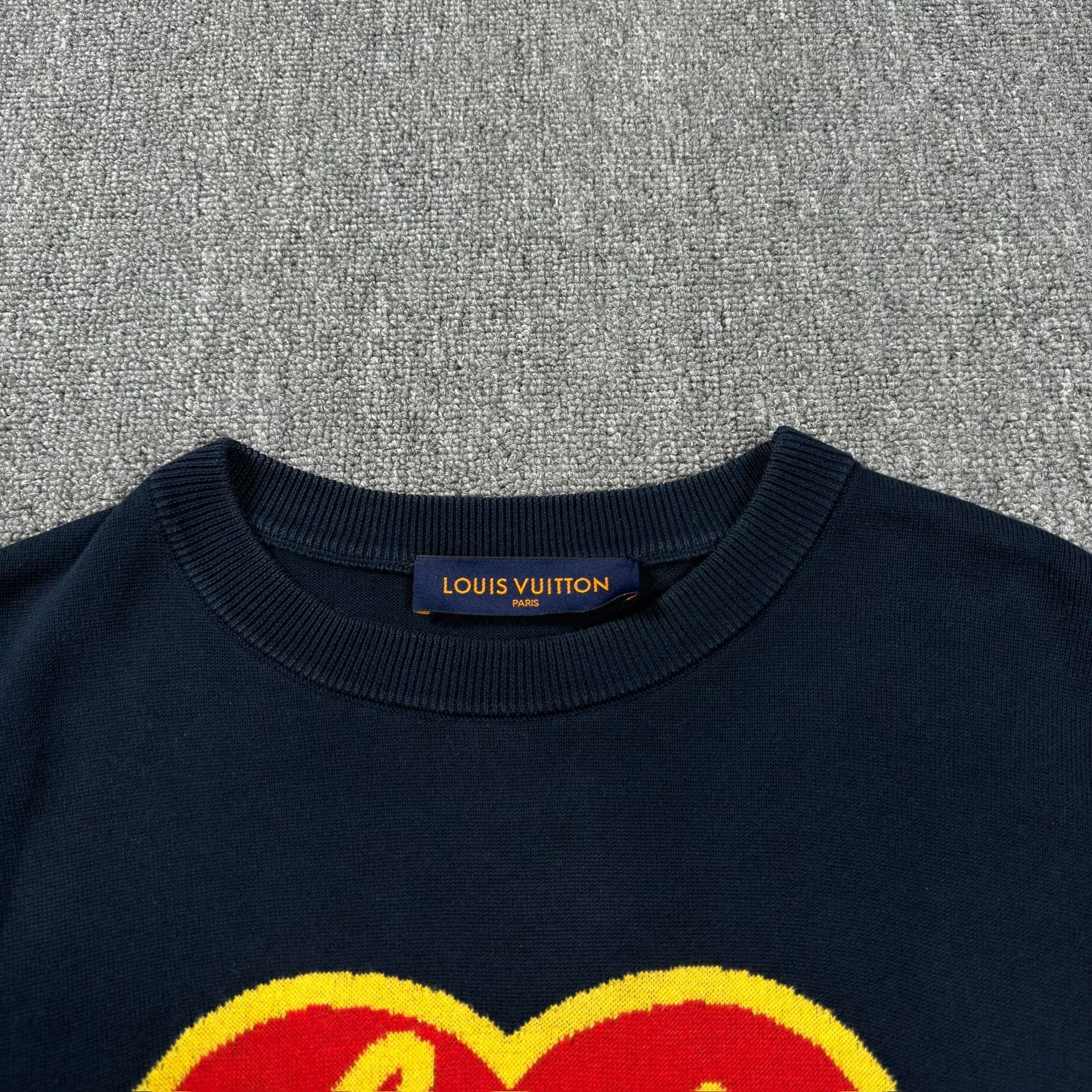 Louis Vuitton Louis Vuitton x Nigo Heart Logo Knit Short Sleeve S Size US S / EU 44-46 / 1 - 4 Thumbnail