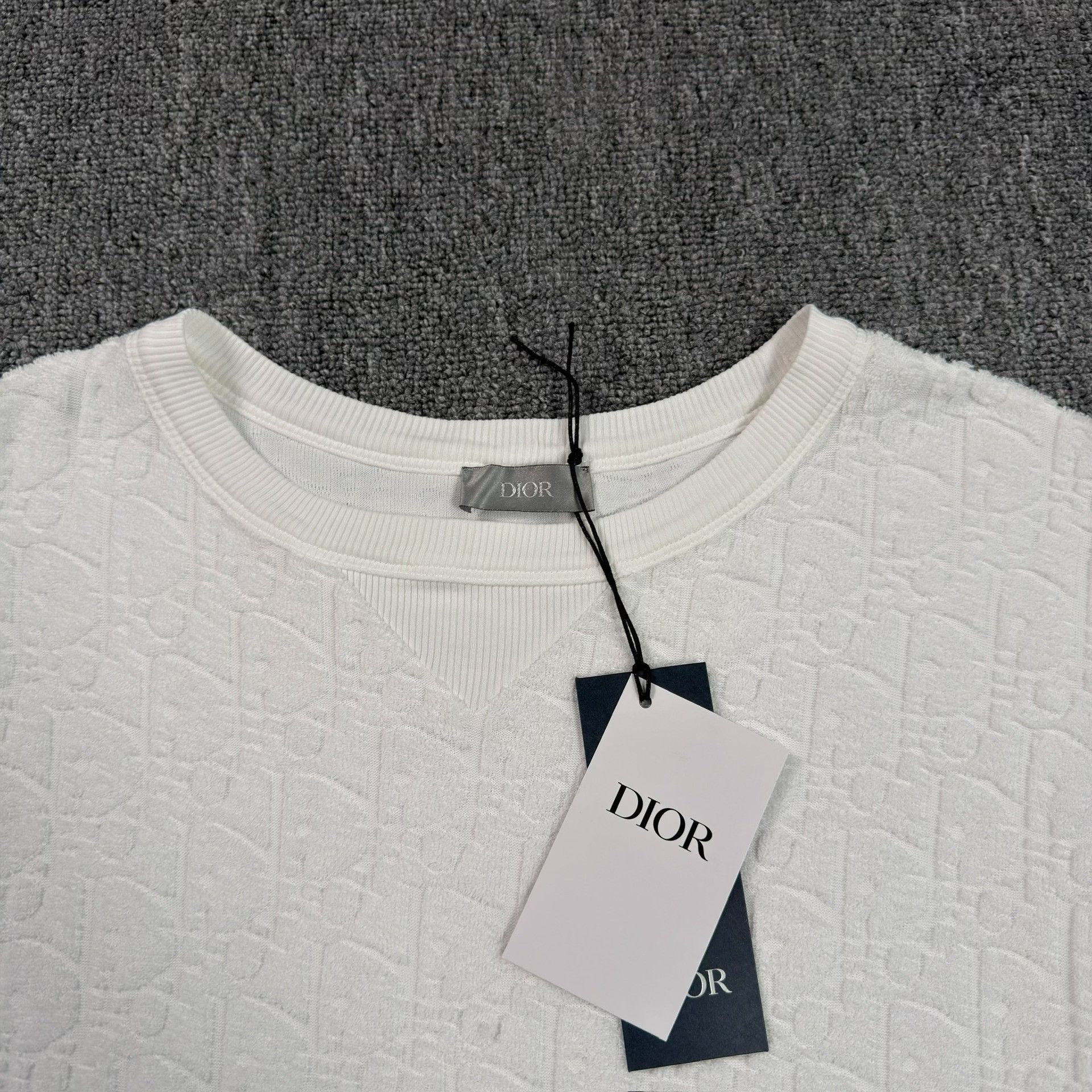 Dior Dior Oblique Terry Cotton T-Shirt Size XS Size US XS / EU 42 / 0 - 4 Thumbnail