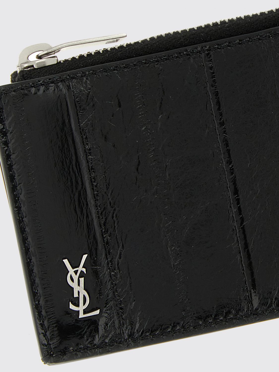 Saint Laurent Paris Saint Laurent Wallet Men Black Size ONE SIZE - 3 Thumbnail