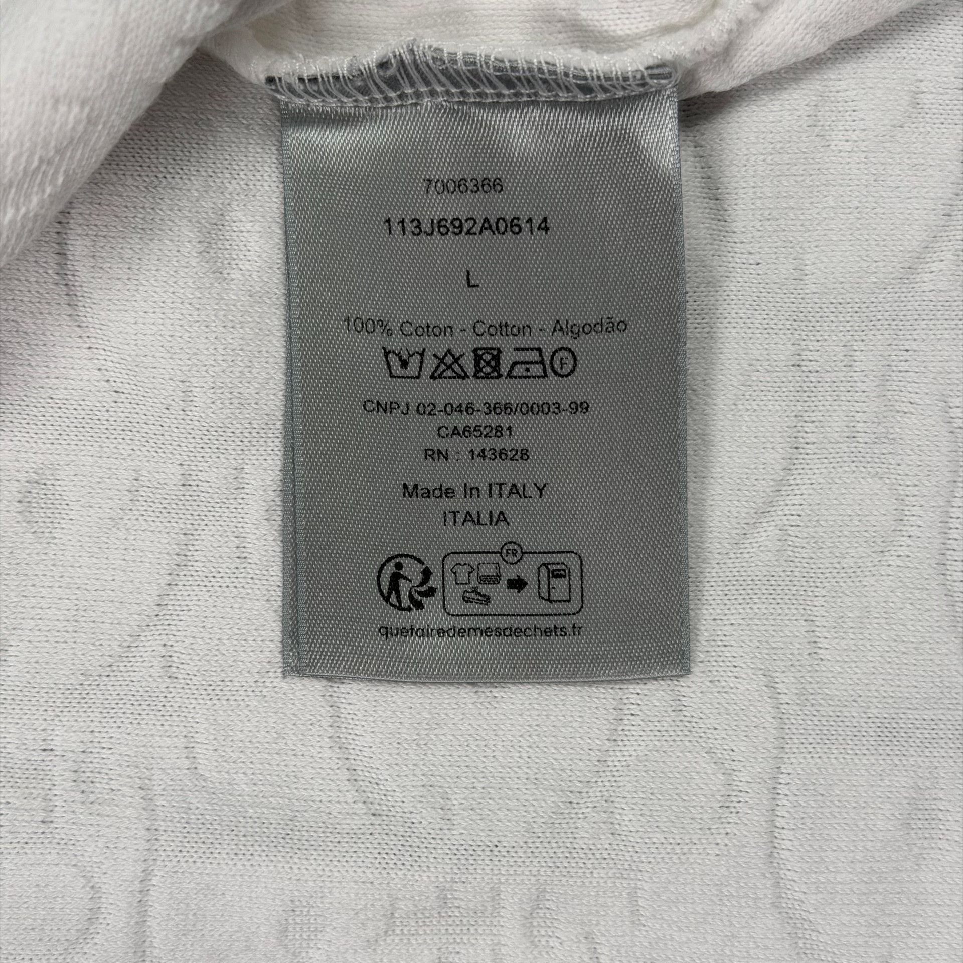 Dior Dior Oblique Terry Cotton T-Shirt Size L Size US L / EU 52-54 / 3 - 8 Thumbnail