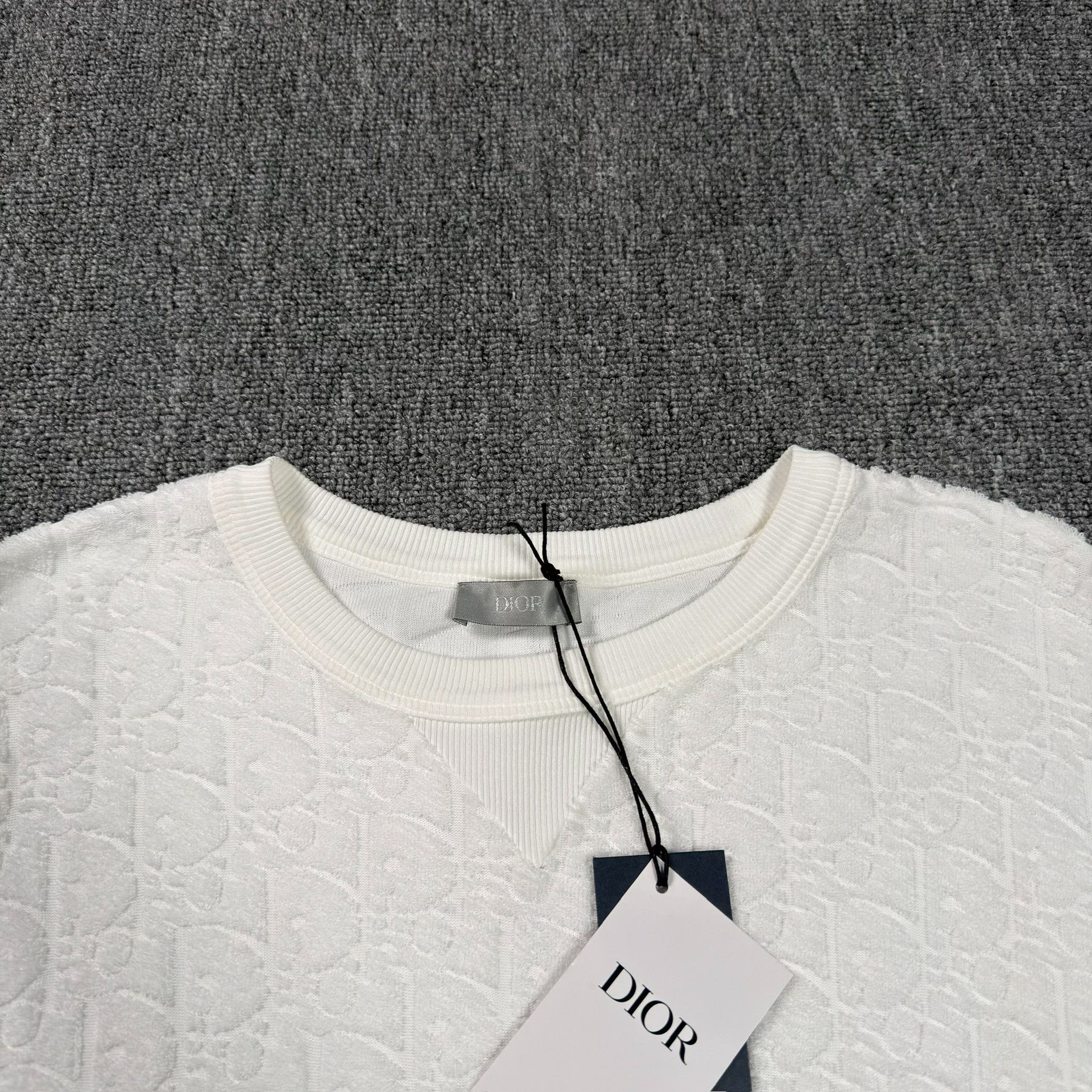 Dior Dior Oblique Terry Cotton T-Shirt Size L Size US L / EU 52-54 / 3 - 4 Thumbnail