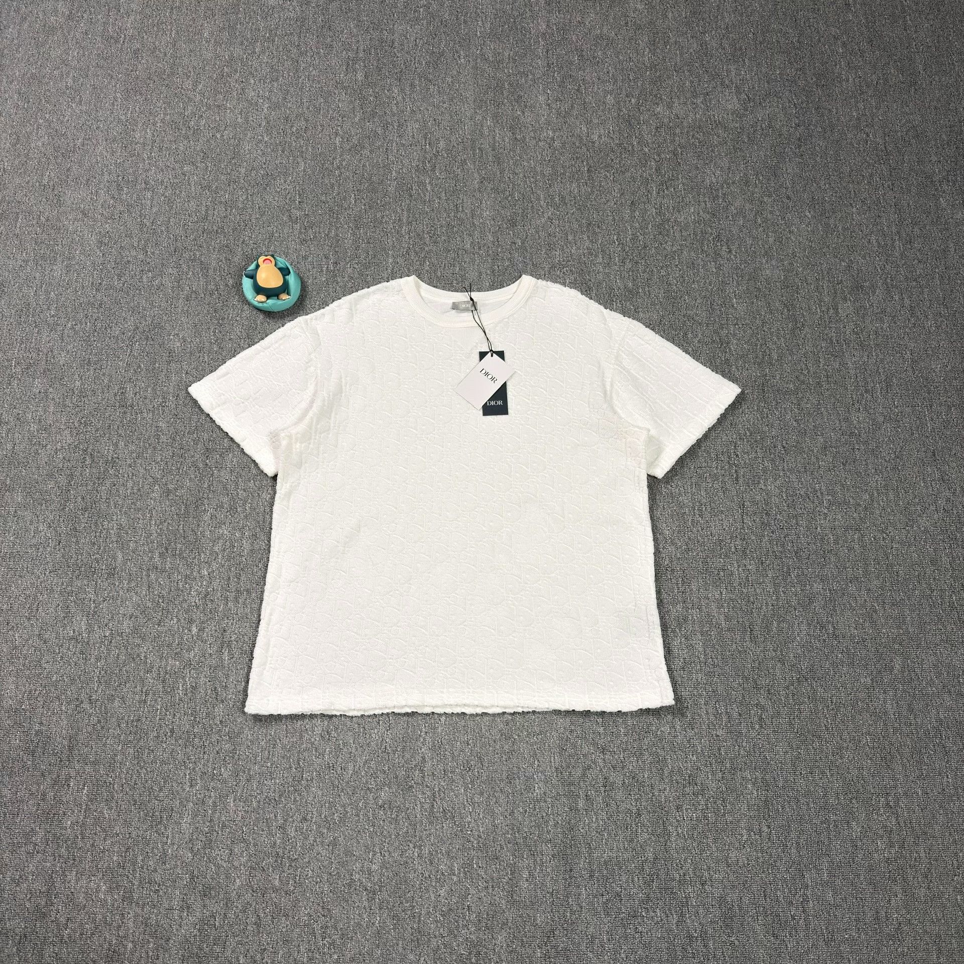 Dior Dior Oblique Terry Cotton T-Shirt Size L Size US L / EU 52-54 / 3 - 2 Thumbnail