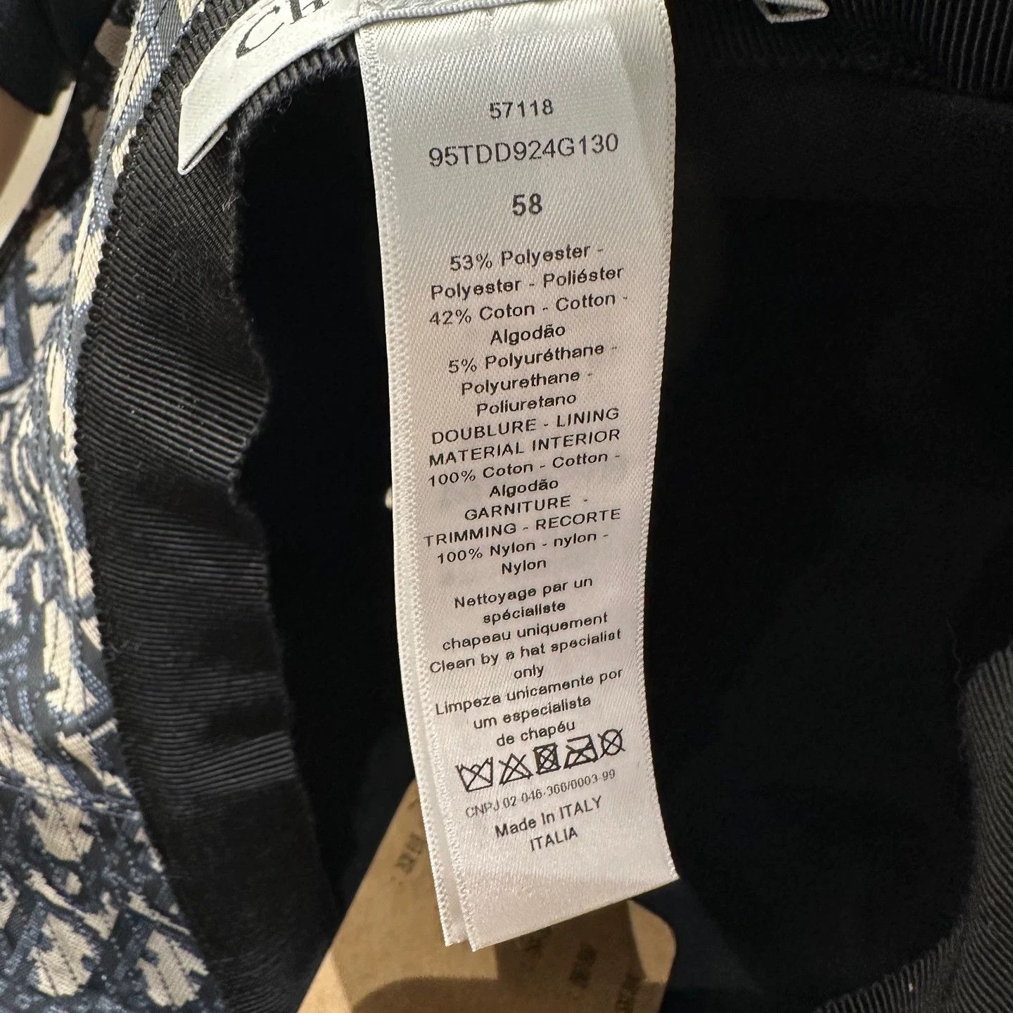 Dior Dior Hat one size Men Size ONE SIZE - 5 Thumbnail