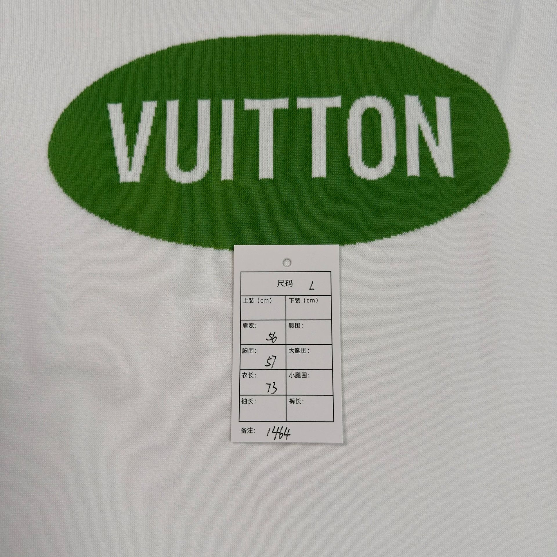 Louis Vuitton Louis Vuitton Green Logo Knit T-Shirt Size L Size US L / EU 52-54 / 3 - 7 Thumbnail
