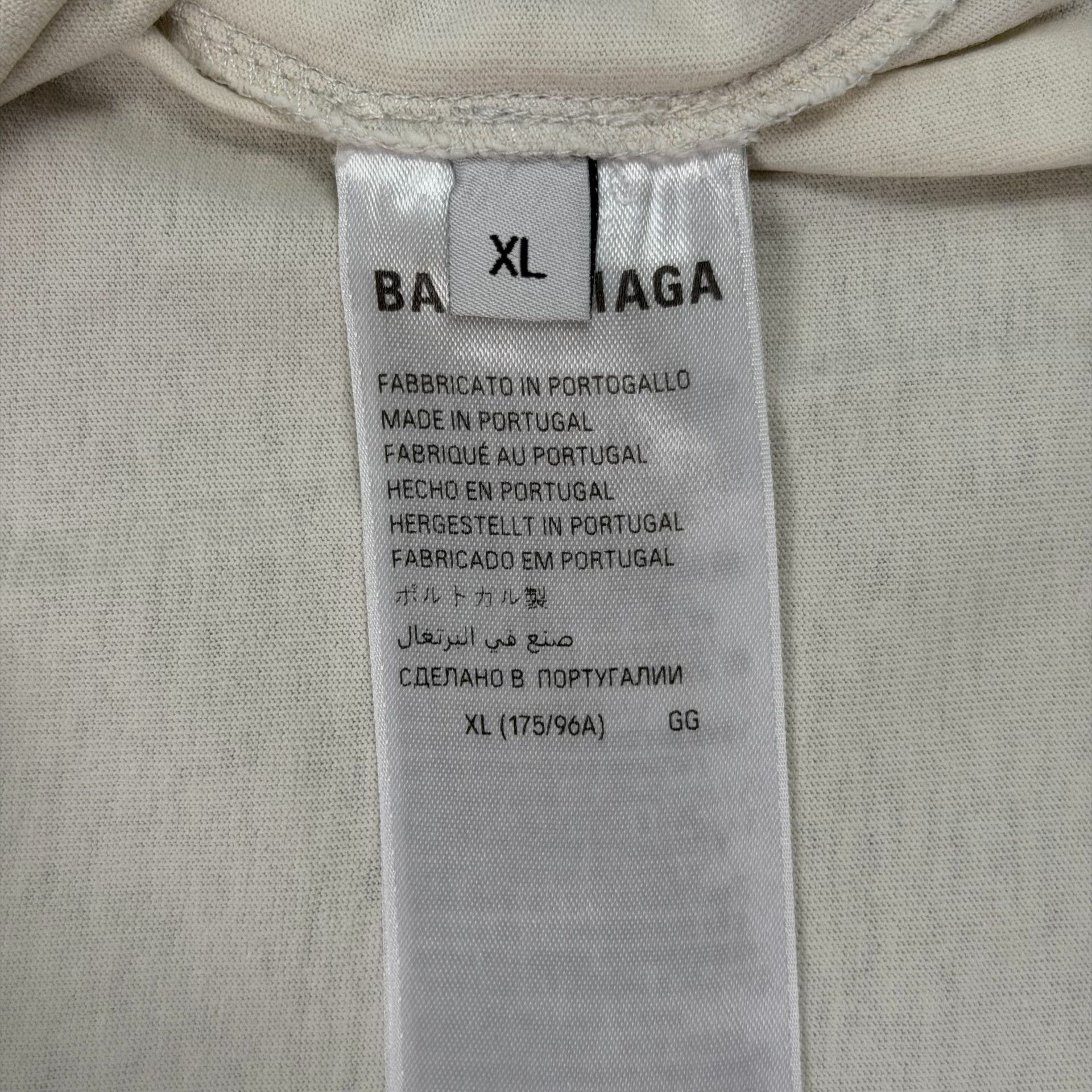 Balenciaga Balenciaga Distressed Logo T-Shirt XL Size US XL / EU 56 / 4 - 7 Thumbnail