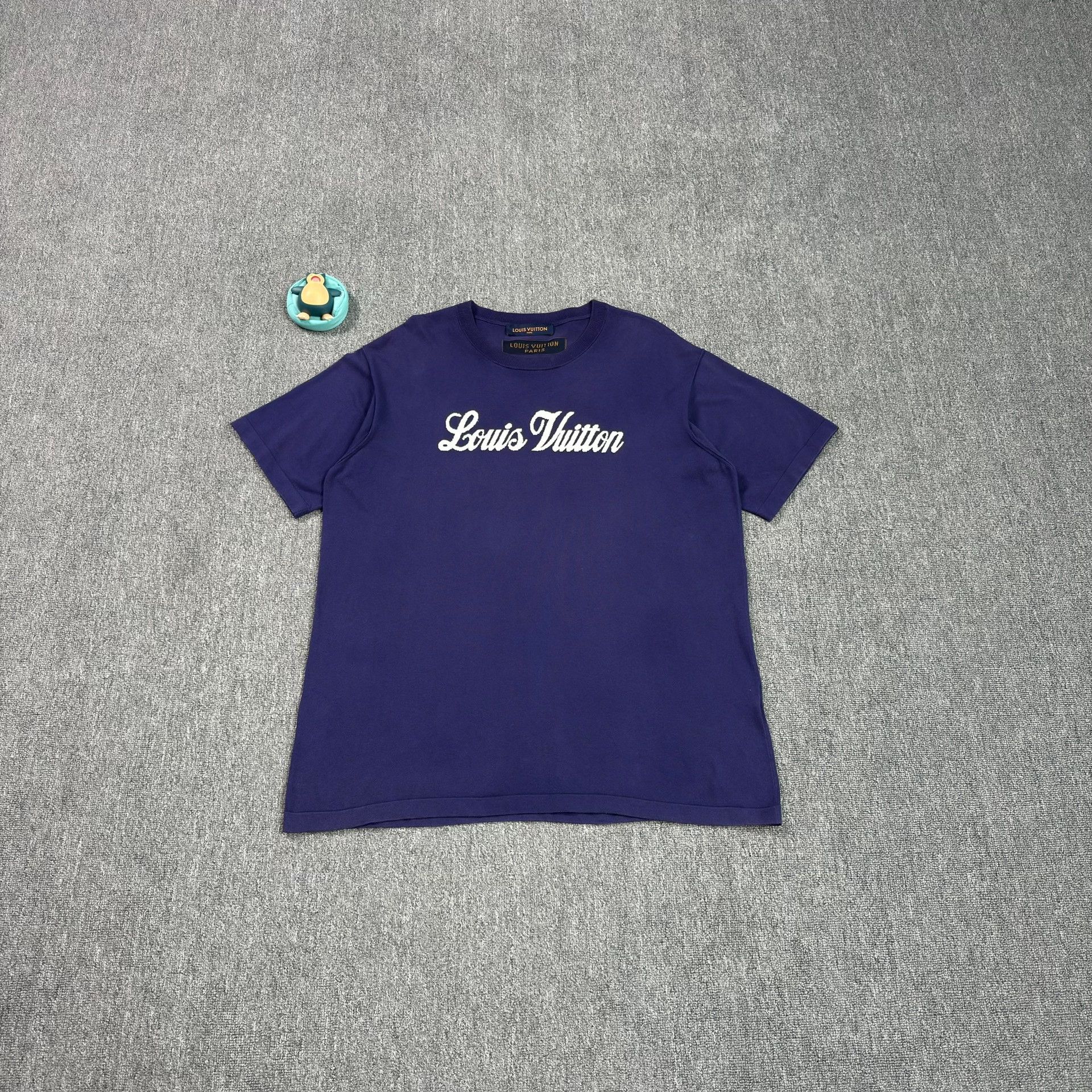 Louis Vuitton Louis Vuitton Script Logo Knit T-Shirt XXL Size US XXL / EU 58 / 5 - 2 Thumbnail