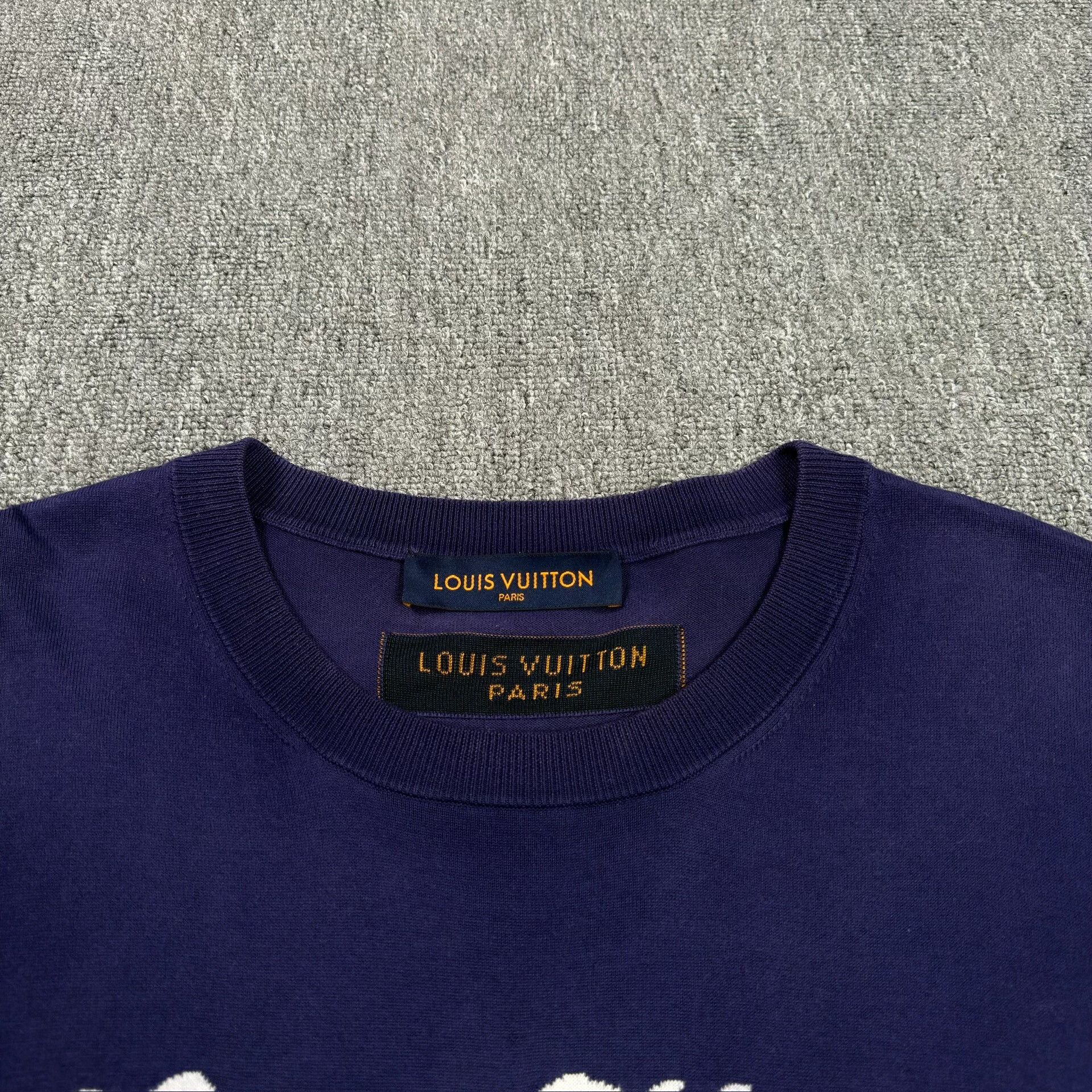 Louis Vuitton Louis Vuitton Script Logo Knit T-Shirt XXL Size US XXL / EU 58 / 5 - 4 Thumbnail