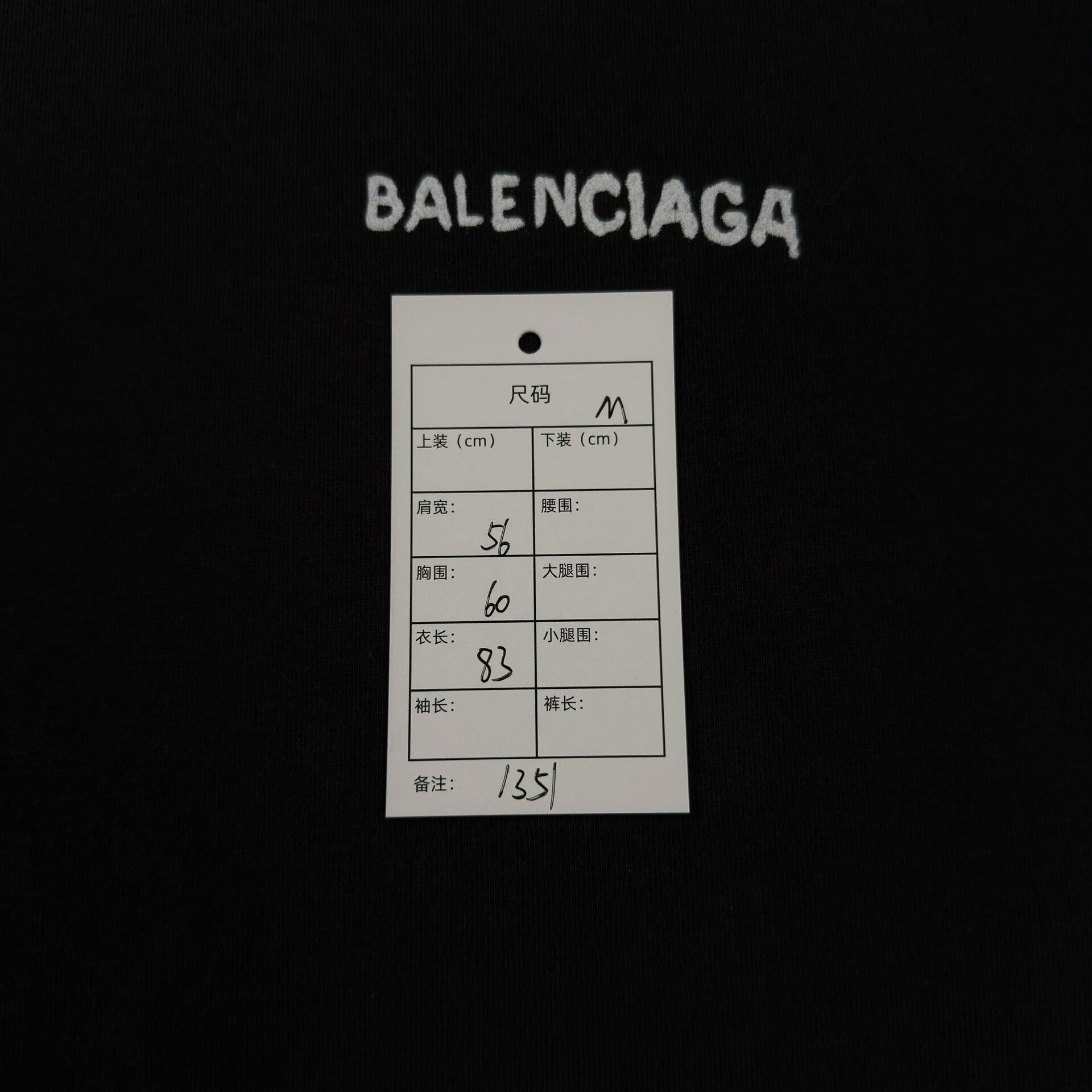 Balenciaga Balenciaga Blurred Logo T-Shirt Size M Size US M / EU 48-50 / 2 - 7 Thumbnail