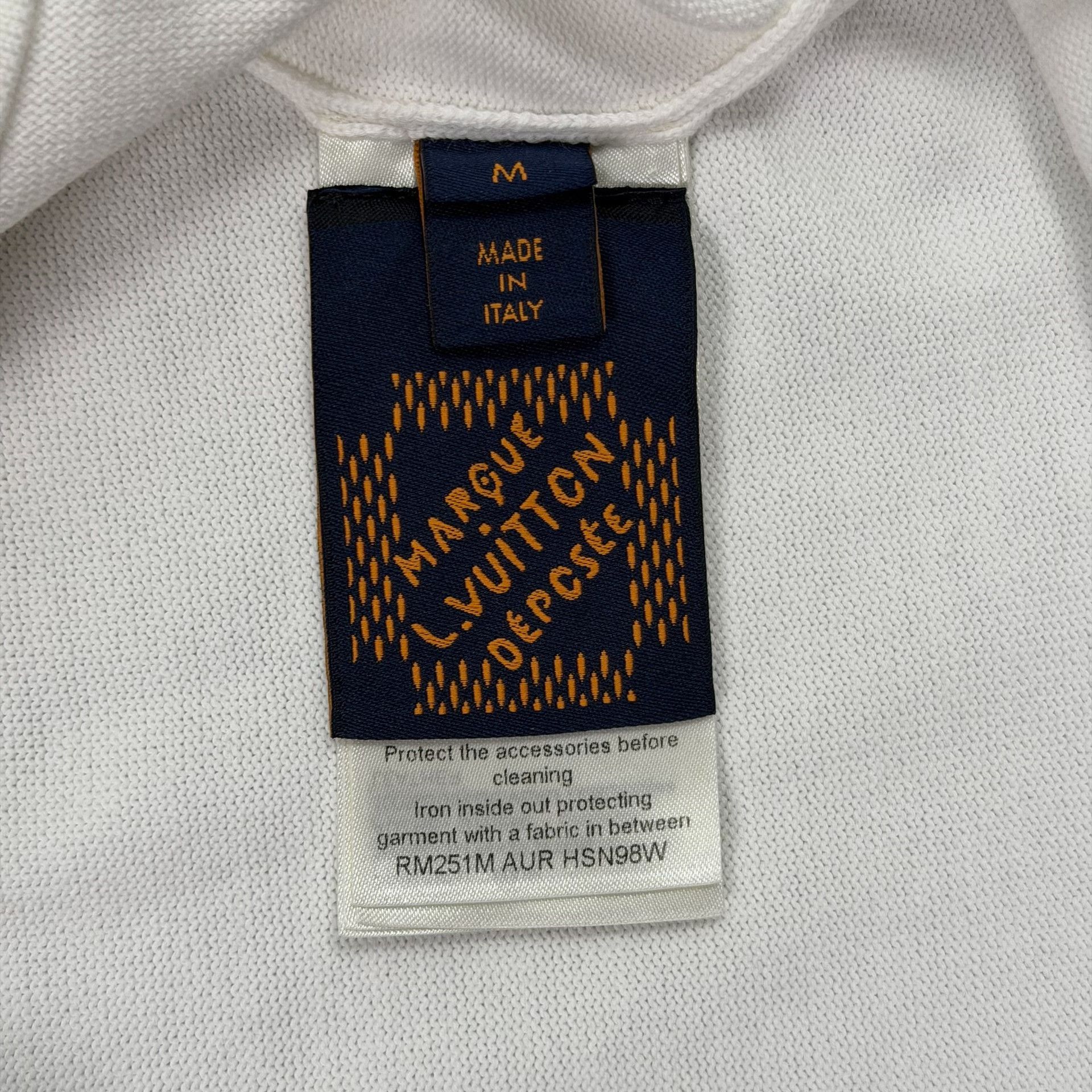 Louis Vuitton Louis Vuitton Leather Patch Knit T-Shirt US M Size US M / EU 48-50 / 2 - 8 Thumbnail