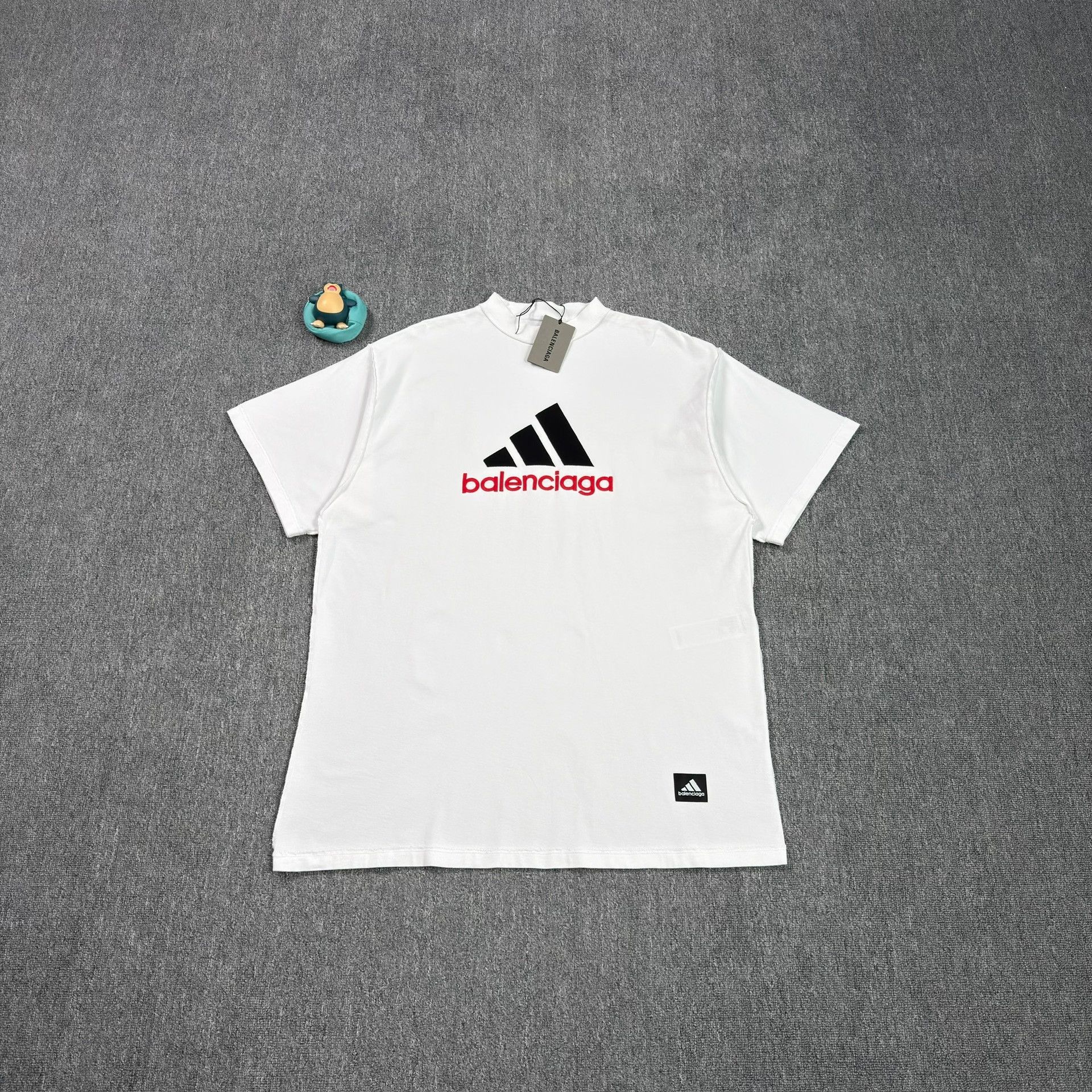 Balenciaga Balenciaga x Adidas Embroidered Logo T-Shirt Size 2 Size US M / EU 48-50 / 2 - 2 Thumbnail