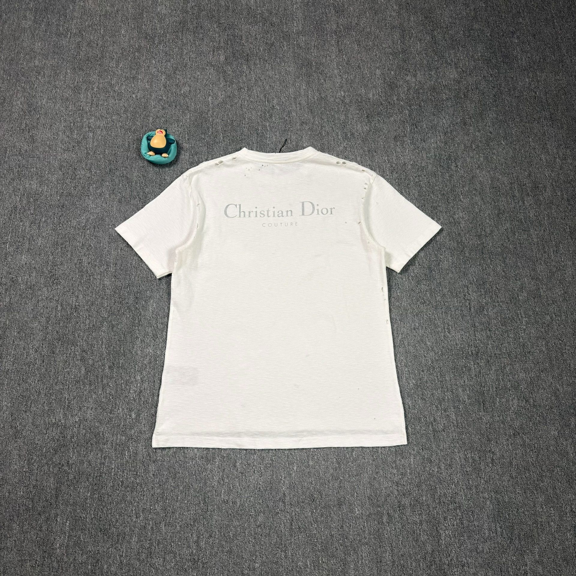 Dior Dior Distressed Couture Logo T-Shirt Size M Size US M / EU 48-50 / 2 - 3 Thumbnail