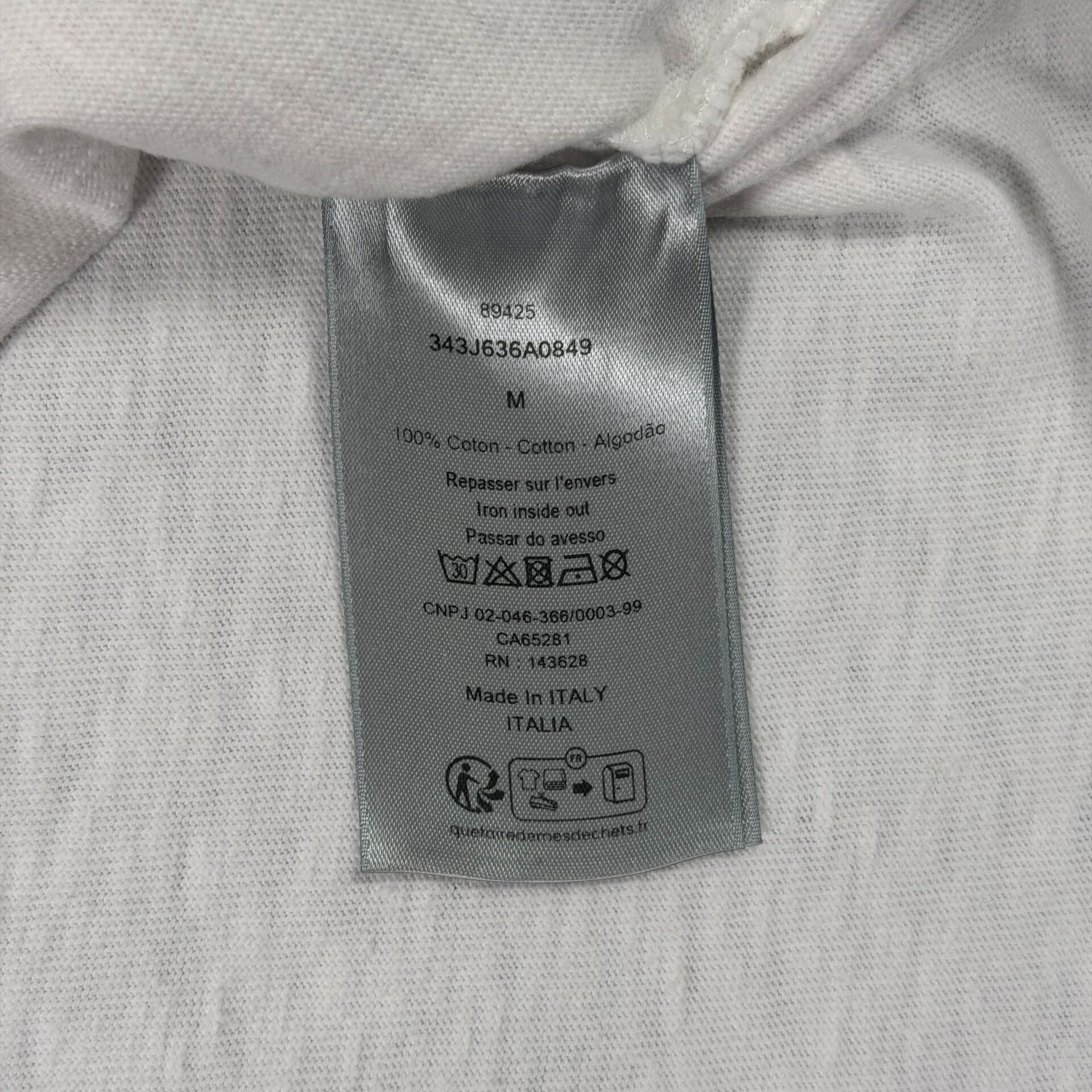 Dior Dior Distressed Couture Logo T-Shirt Size M Size US M / EU 48-50 / 2 - 7 Thumbnail