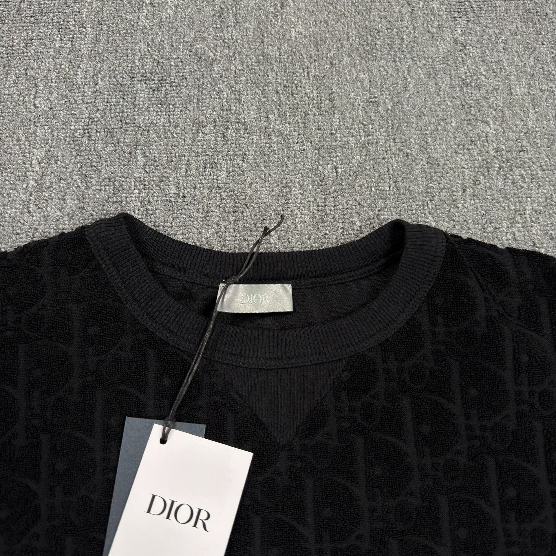 Dior Dior Oblique Terry Cotton T-Shirt L Size US L / EU 52-54 / 3 - 4 Thumbnail
