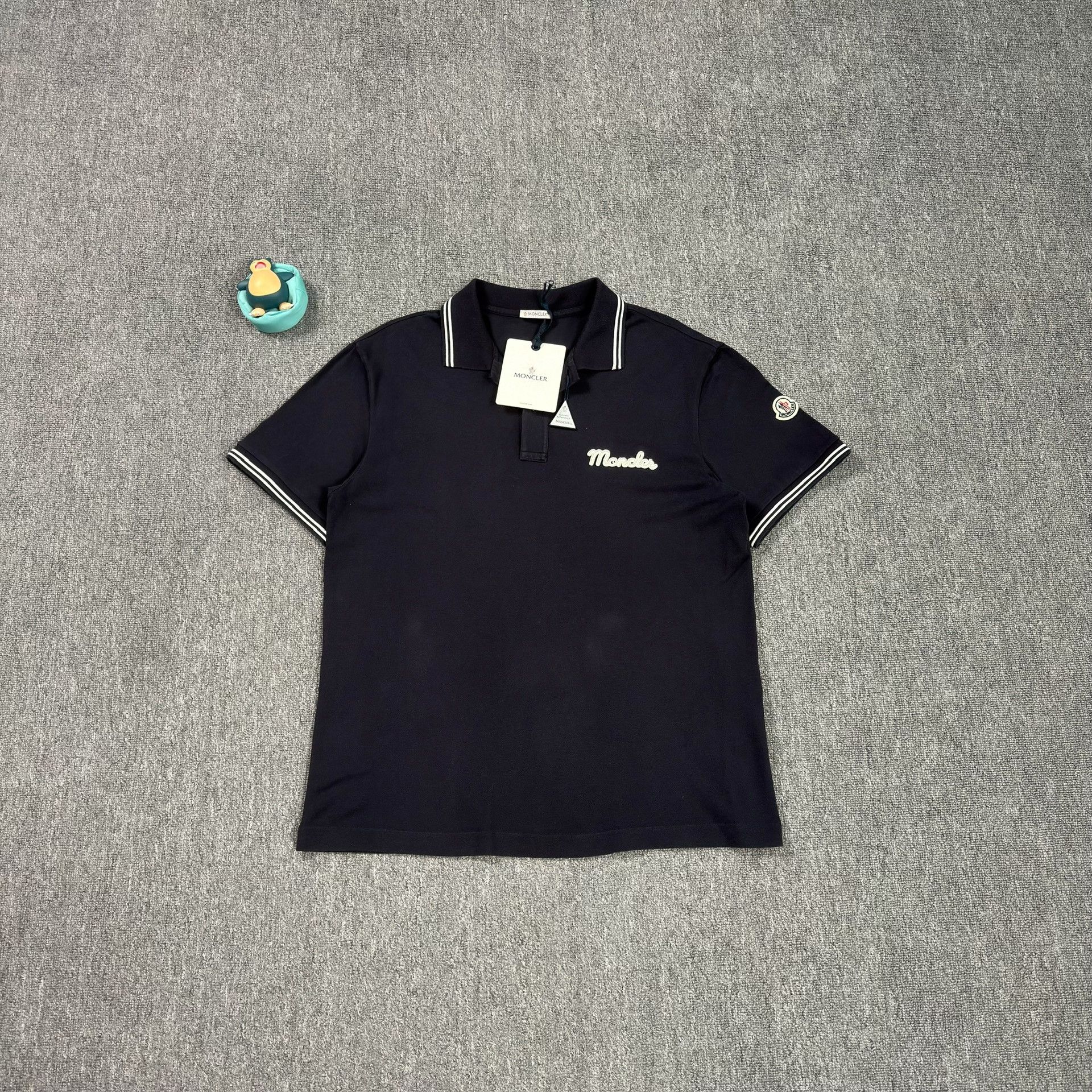 Moncler Moncler Script Logo Tipped Polo Shirt Size S Size US S / EU 44-46 / 1 - 2 Thumbnail