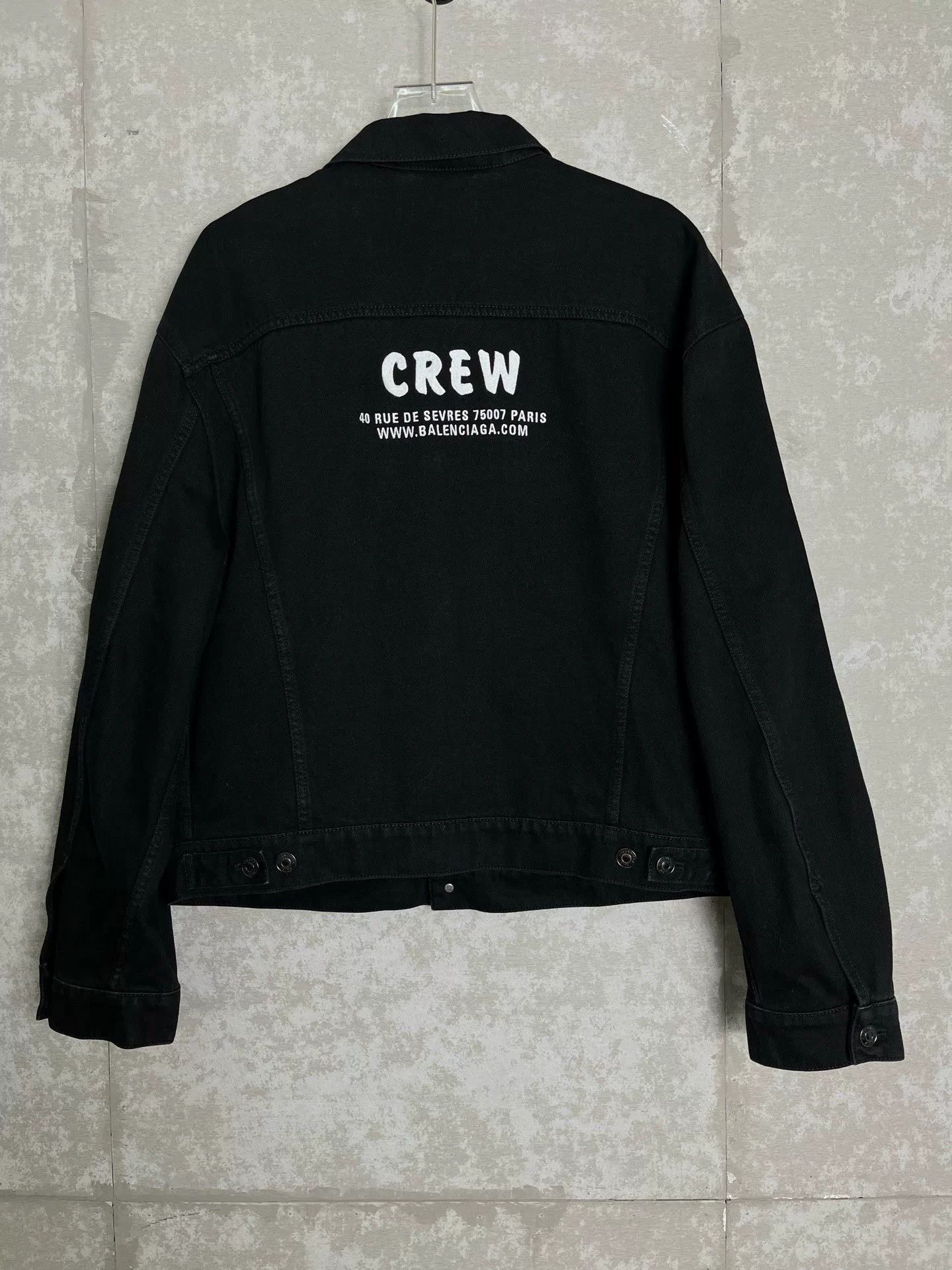 Balenciaga Balenciaga Crew Logo Denim Jacket 48 Size US M / EU 48-50 / 2 - 3 Thumbnail