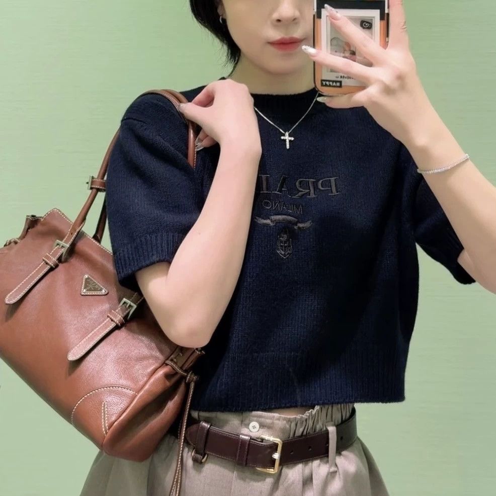 Prada Prada Knit T-Shirt it_40 Women Size S / US 4 / IT 40 - 7 Thumbnail