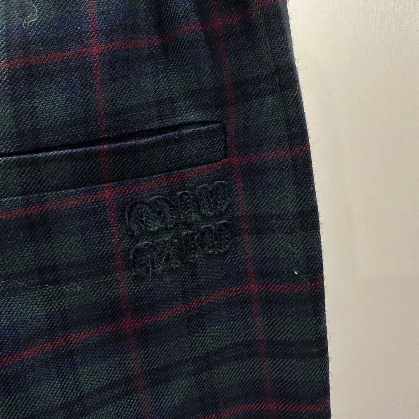 Miu Miu Miu Miu Embroidered Plaid Dress it_36 Women Size XS / US 0-2 / IT 36-38 - 5 Thumbnail