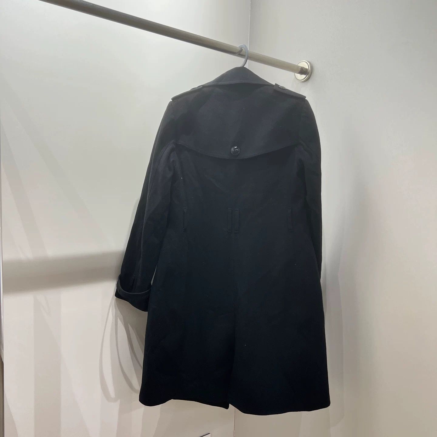 Burberry Burberry Wool Black Coat it_36 Women Size XS / US 0-2 / IT 36-38 - 2 Thumbnail