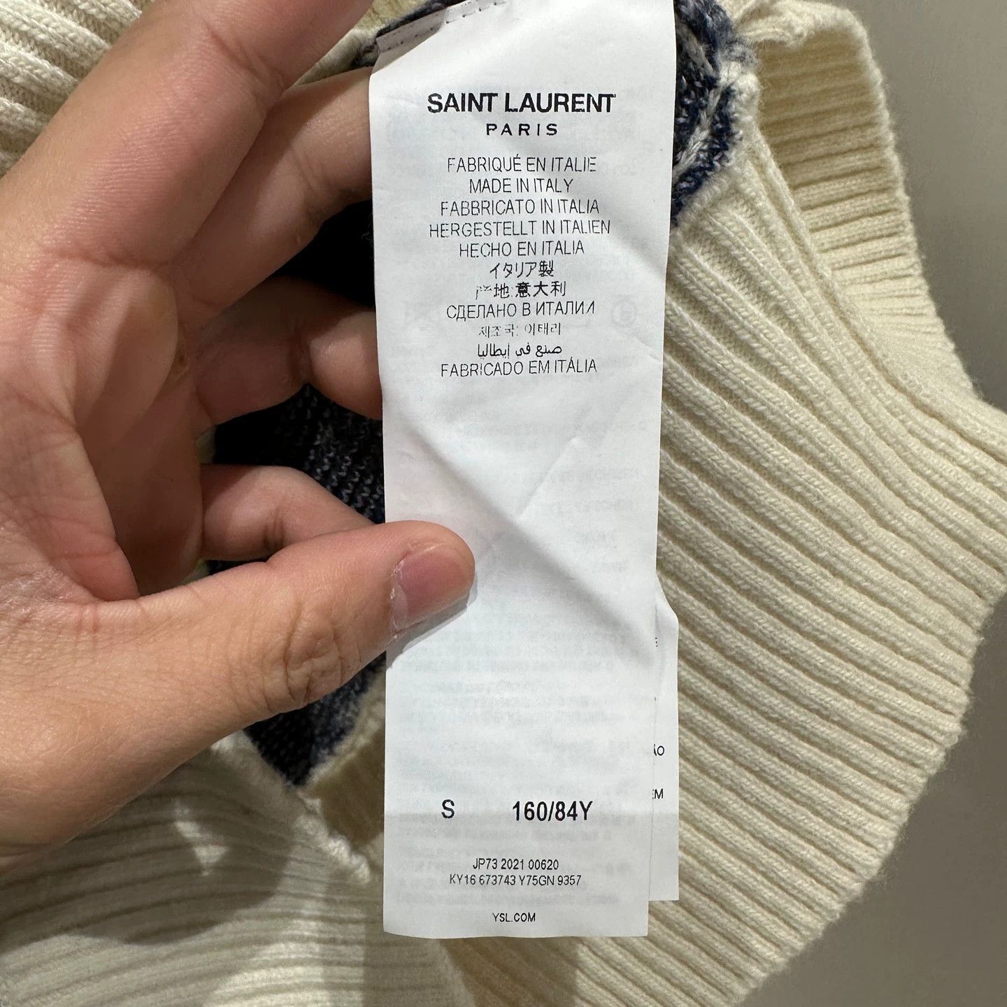 Saint Laurent Paris Saint Laurent Paris Plaid T-Shirt S Women Size S / US 4 / IT 40 - 4 Thumbnail