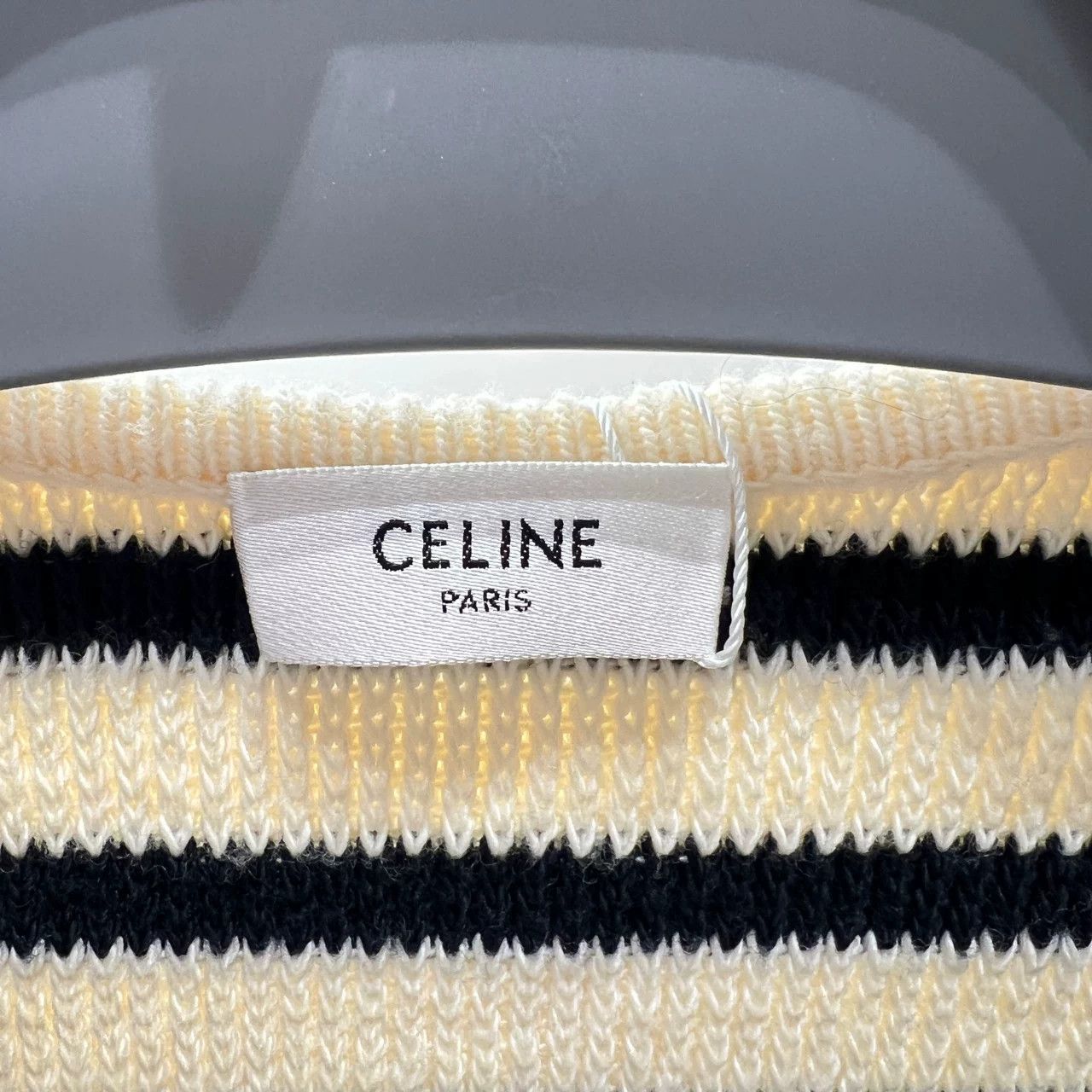 Celine Celine Retro Striped White Sweater S Women Size S / US 4 / IT 40 - 3 Thumbnail