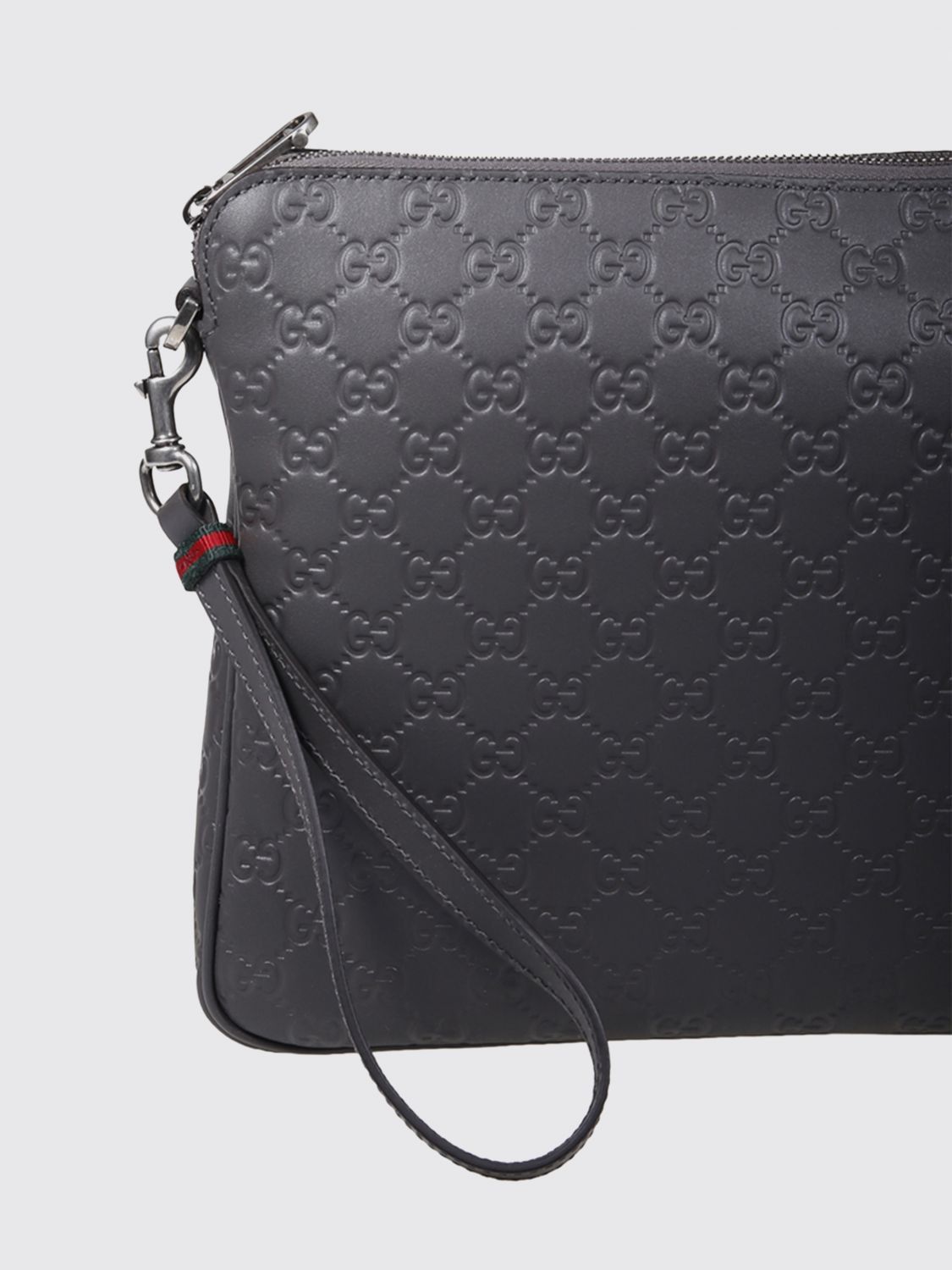 Gucci Gucci Shoulder Bag Men Grey Size ONE SIZE - 3 Thumbnail
