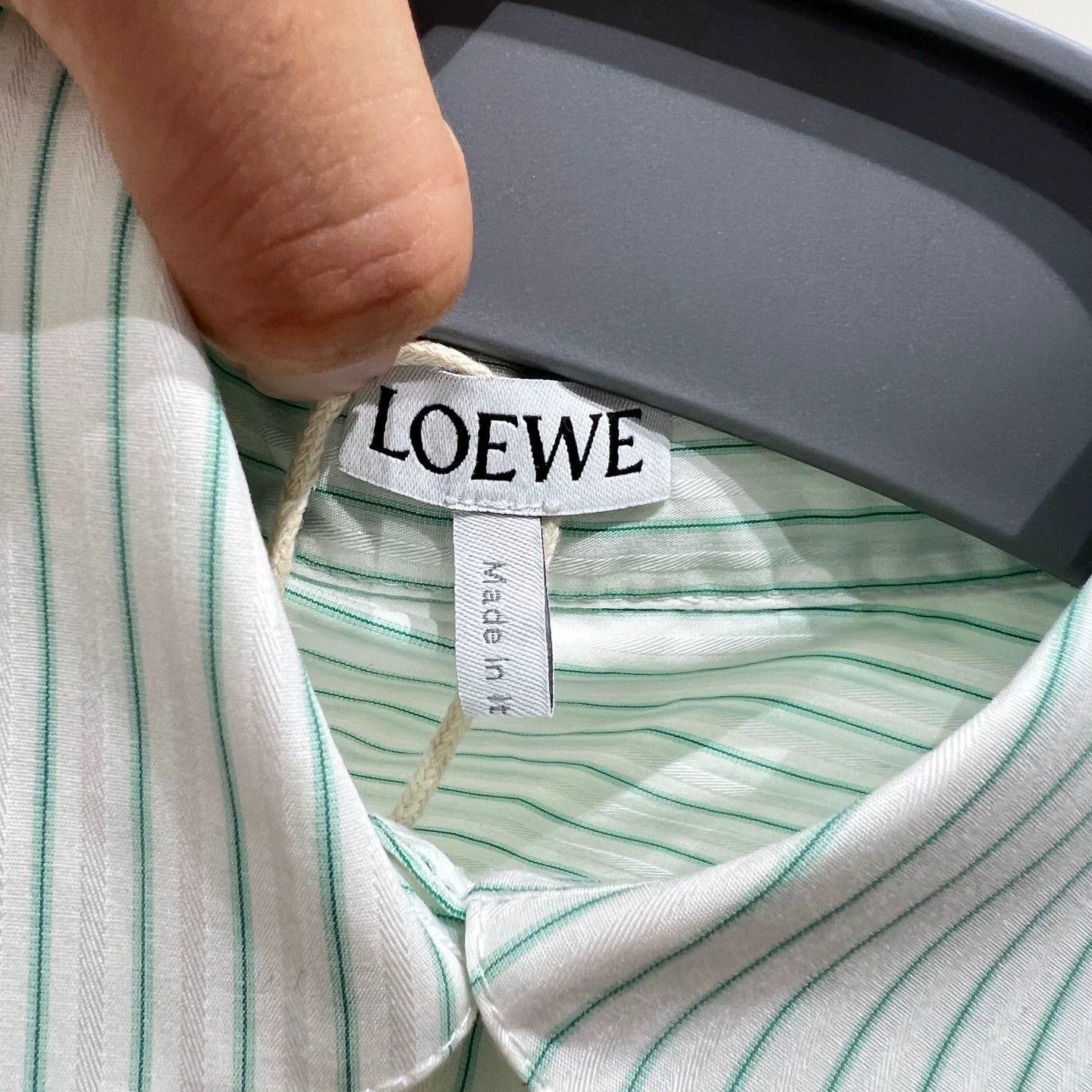 Loewe Loewe Striped Cotton White T-Shirt it_34 Women Size XXS / US 00 / IT 34 - 2 Thumbnail