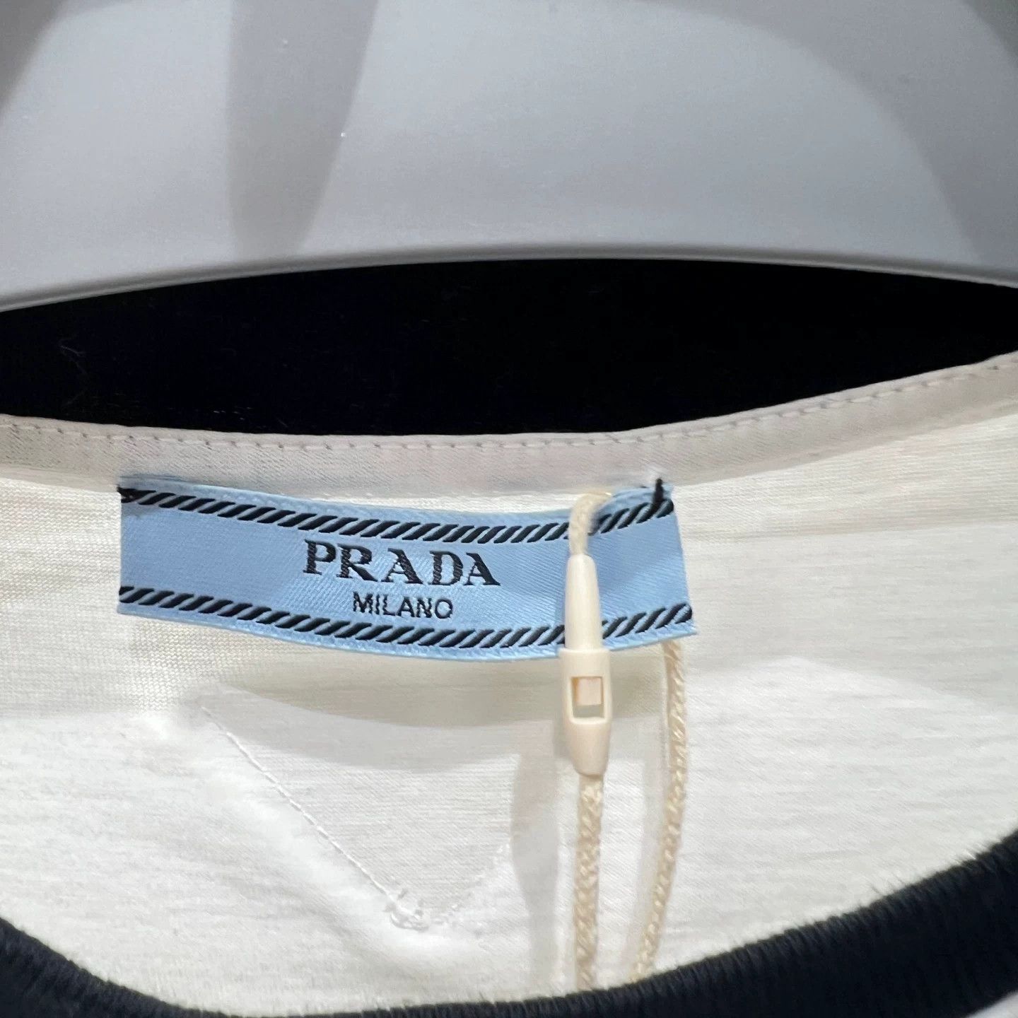 Prada Prada Cotton Black T-Shirt S Women Size S / US 4 / IT 40 - 2 Thumbnail