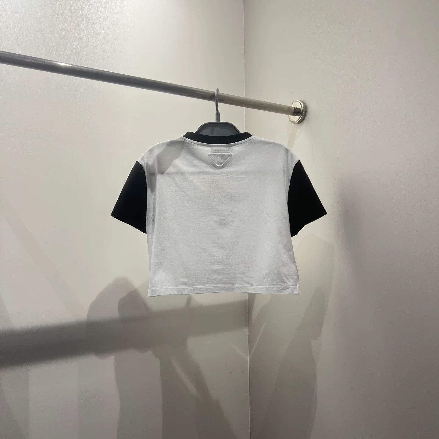 Prada Prada Cotton Black T-Shirt S Women Size S / US 4 / IT 40 - 5 Thumbnail