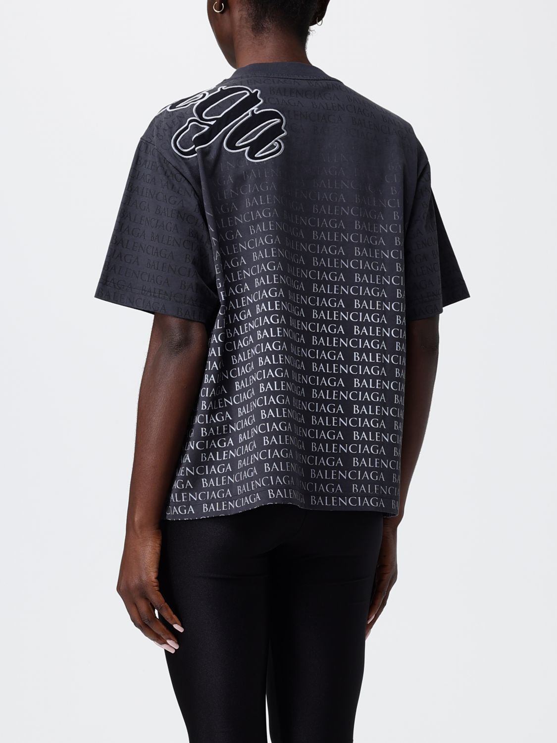 Balenciaga Balenciaga T-Shirt Woman Black Size XS / US 0-2 / IT 36-38 - 3 Thumbnail