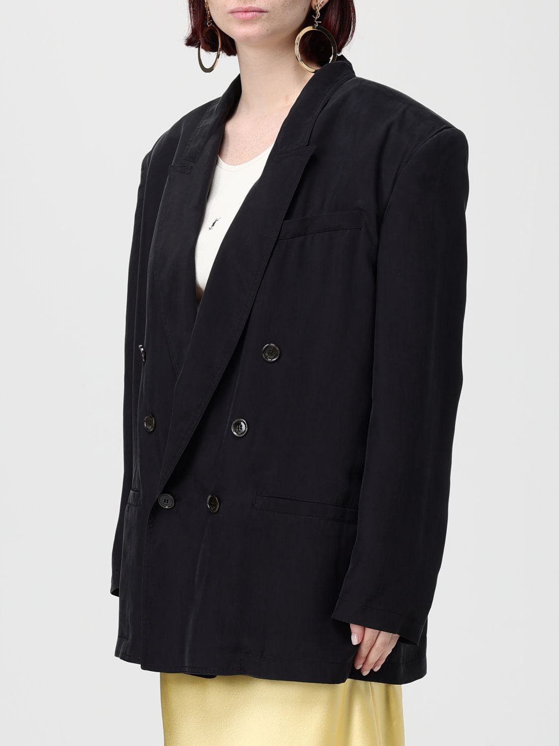 Saint Laurent Paris Saint Laurent Jacket Woman Black Size XS / US 0-2 / IT 36-38 - 4 Thumbnail