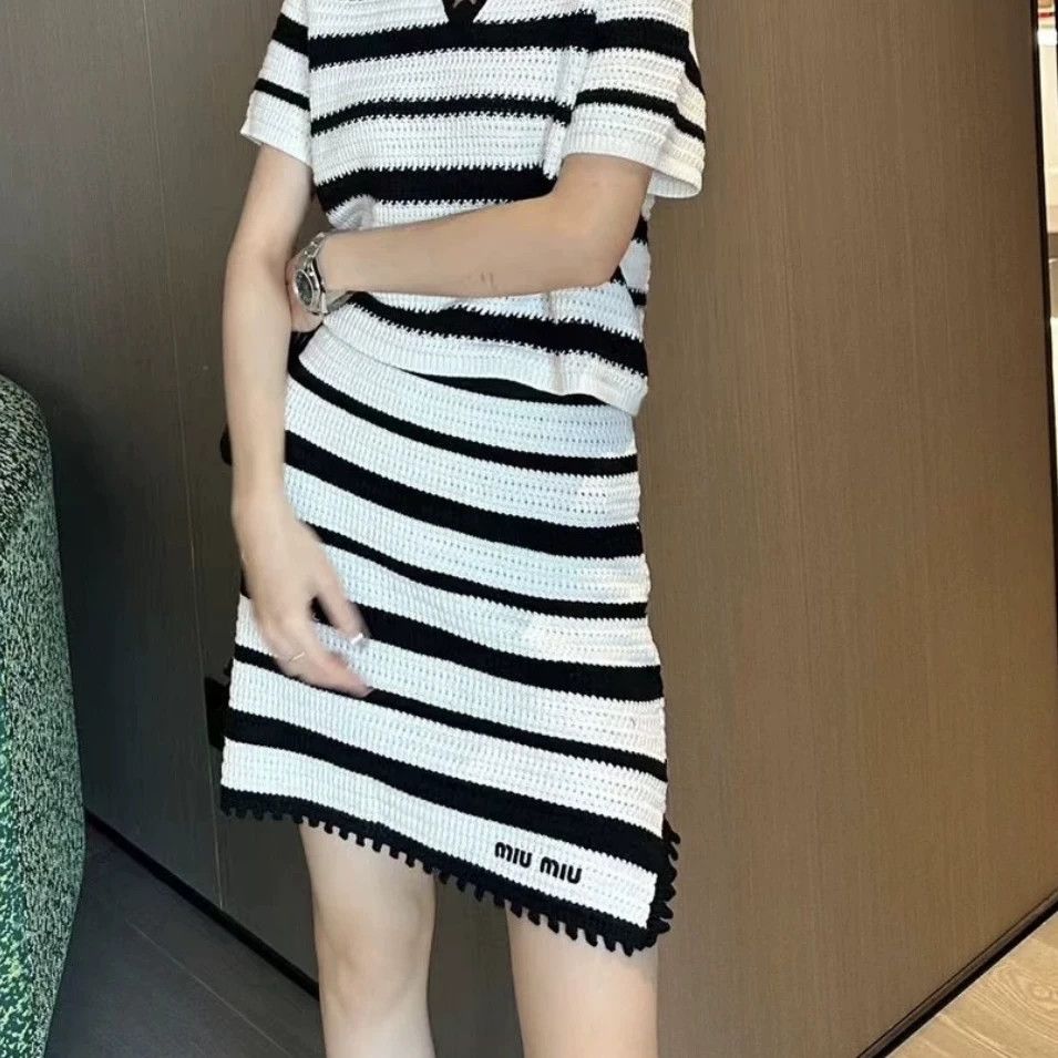 Miu Miu Miu Miu Casual Striped Multi Dress S Women Size S / US 4 / IT 40 - 7 Thumbnail