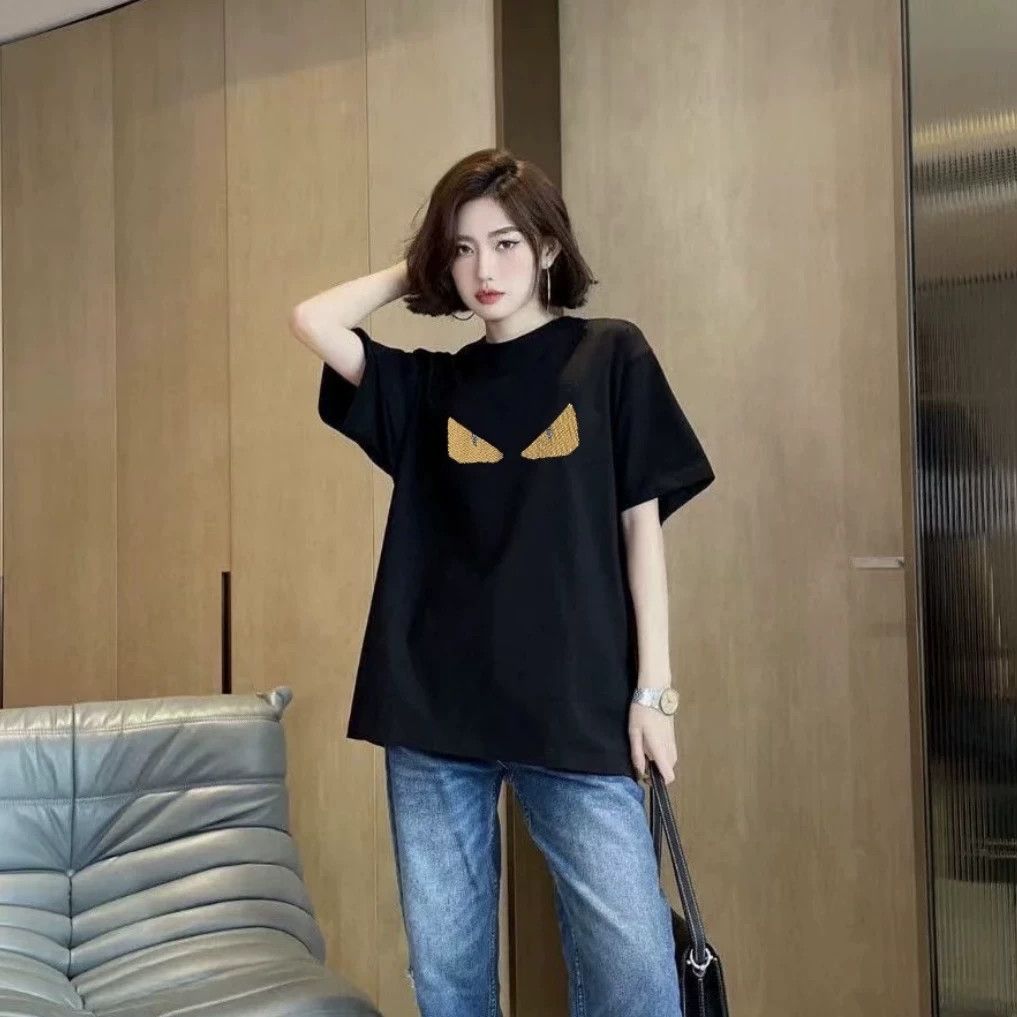 Fendi Fendi Cotton T-Shirt it_48 Women Size XL / US 12-14 / IT 48-50 - 7 Thumbnail